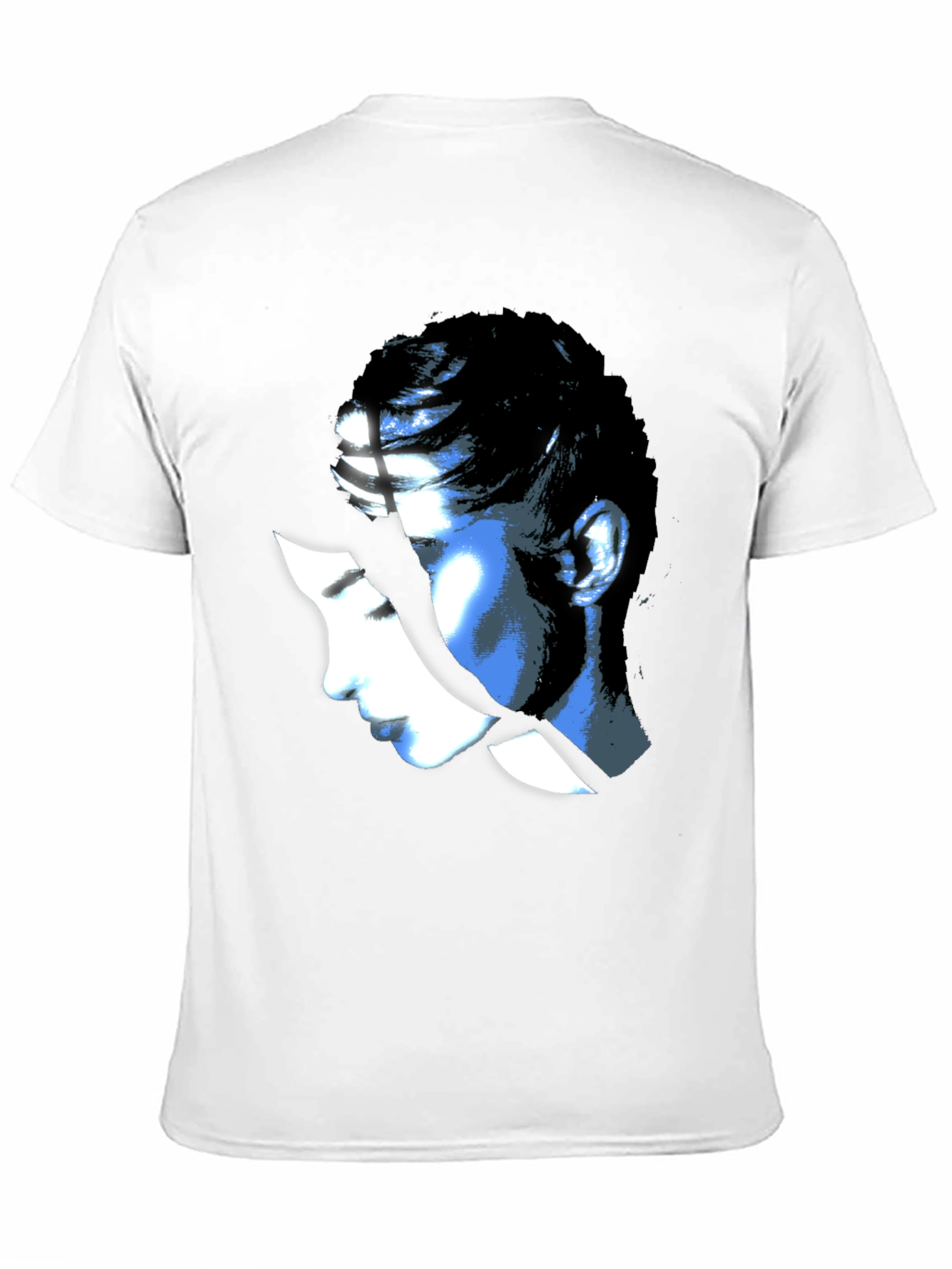 Abstract Woman Graphic Black T-Shirt