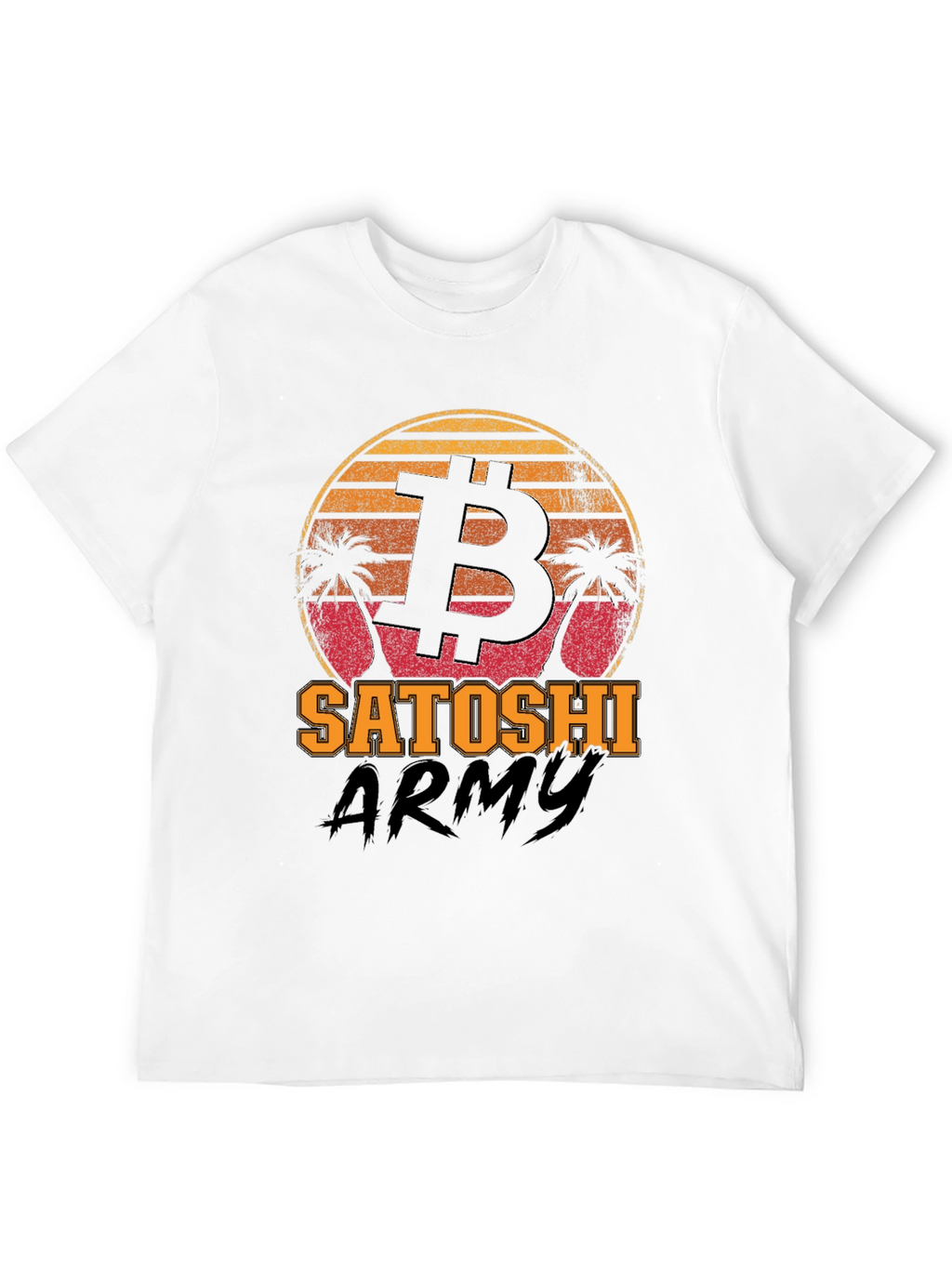 Bitcoin Satoshi Army Black Graphic Tee