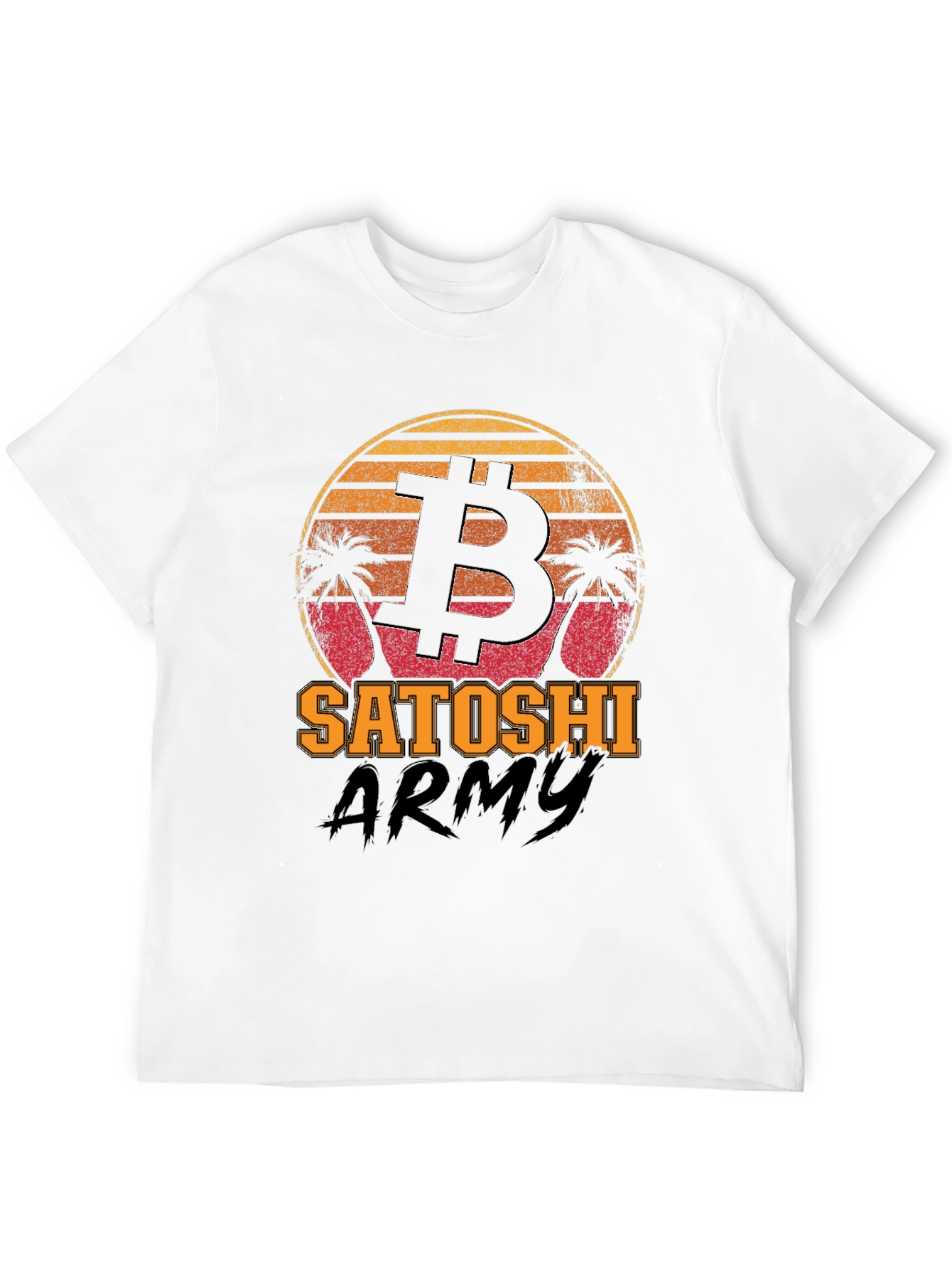 Bitcoin Satoshi Army Black Graphic Tee