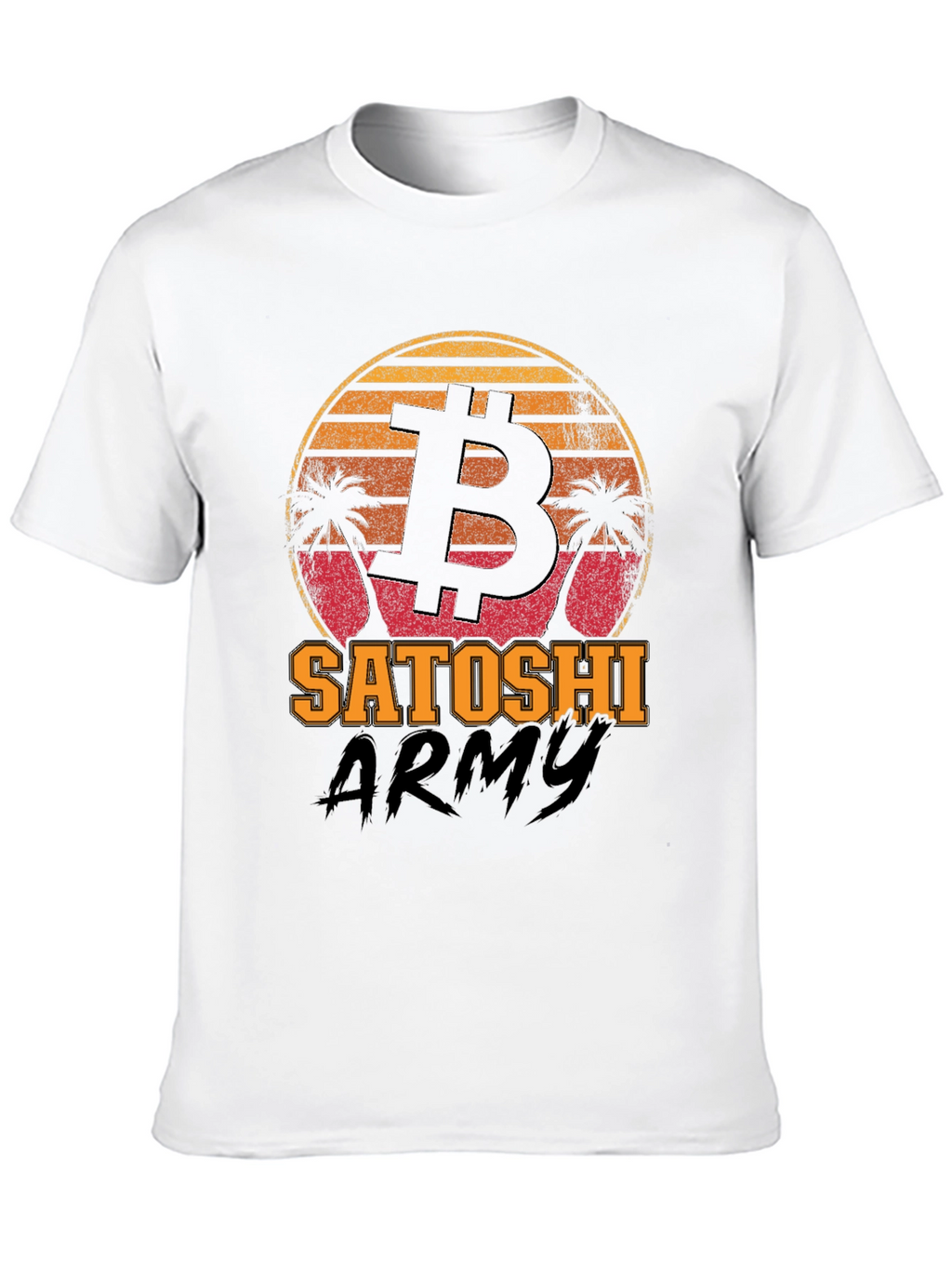 Bitcoin Satoshi Army Black Graphic Tee