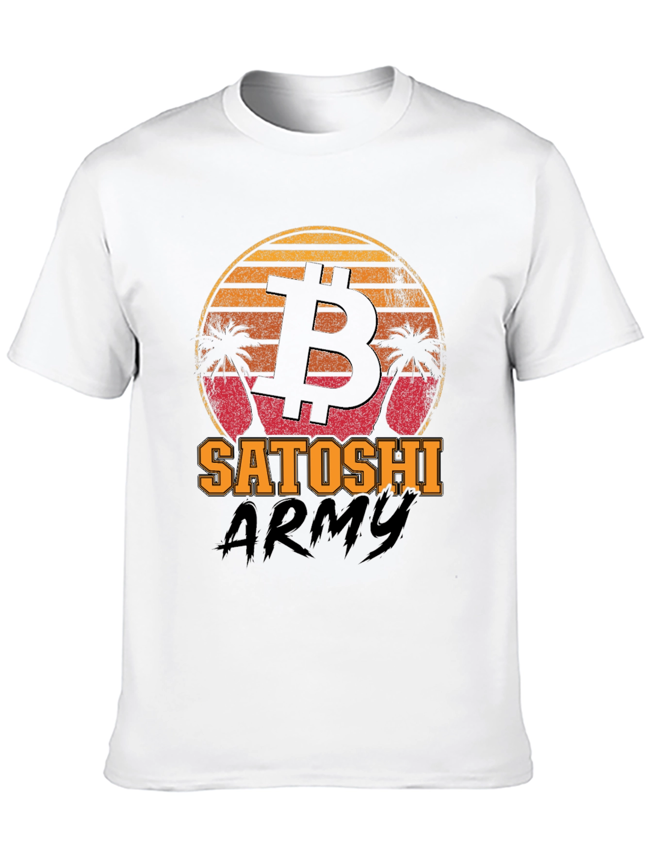 Bitcoin Satoshi Army Black Graphic Tee