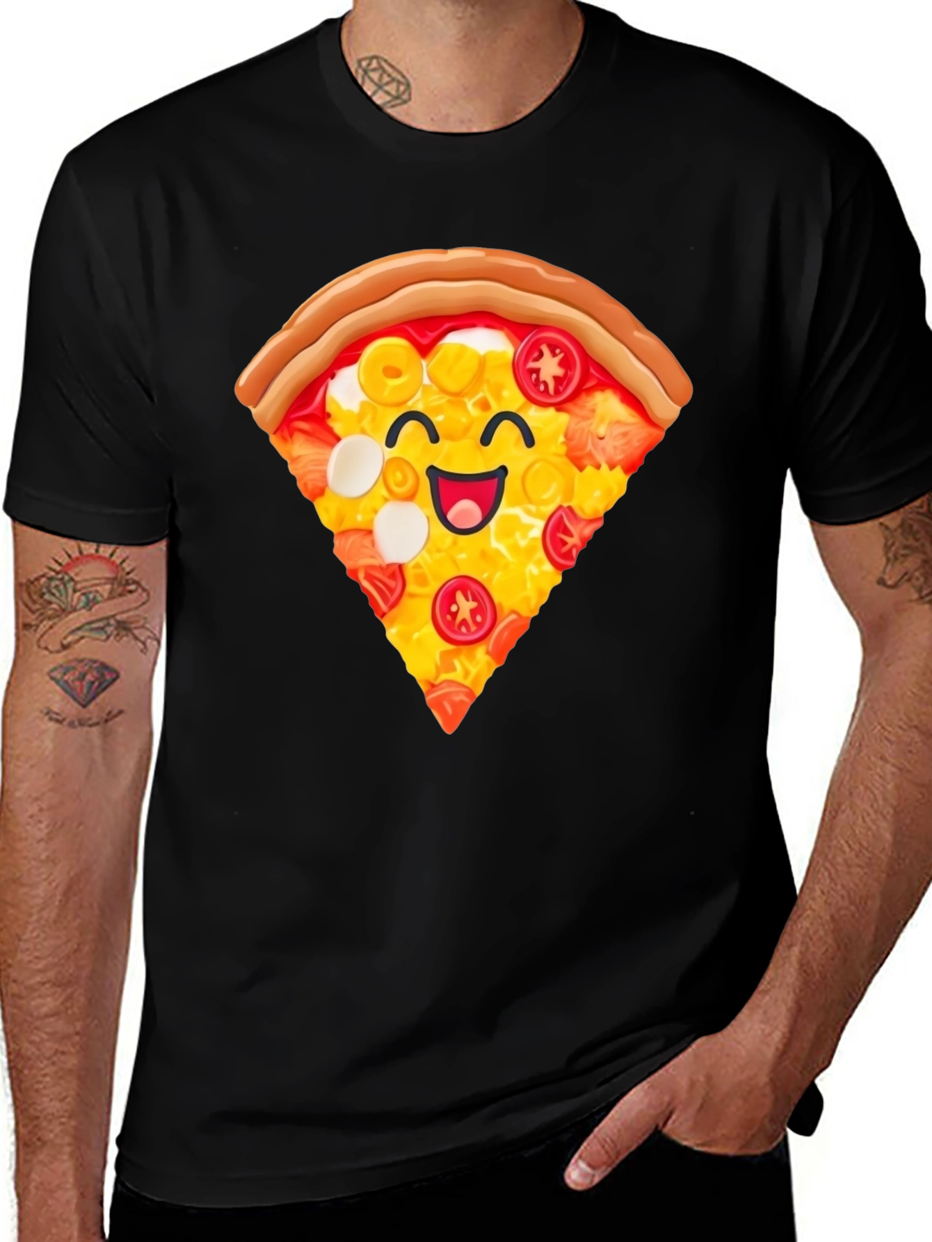 Pizza Slice Graphic T-Shirt - Unisex Casual Tee