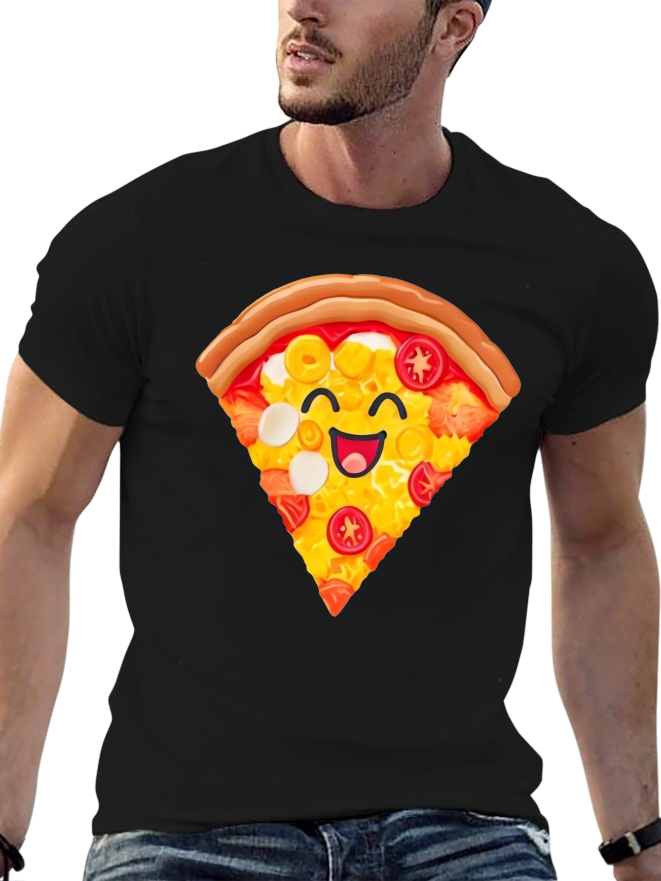 Pizza Slice Graphic T-Shirt - Unisex Casual Tee