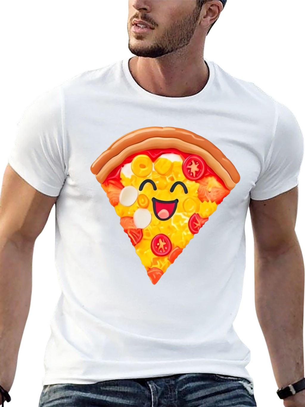 Pizza Slice Graphic T-Shirt - Unisex Casual Tee