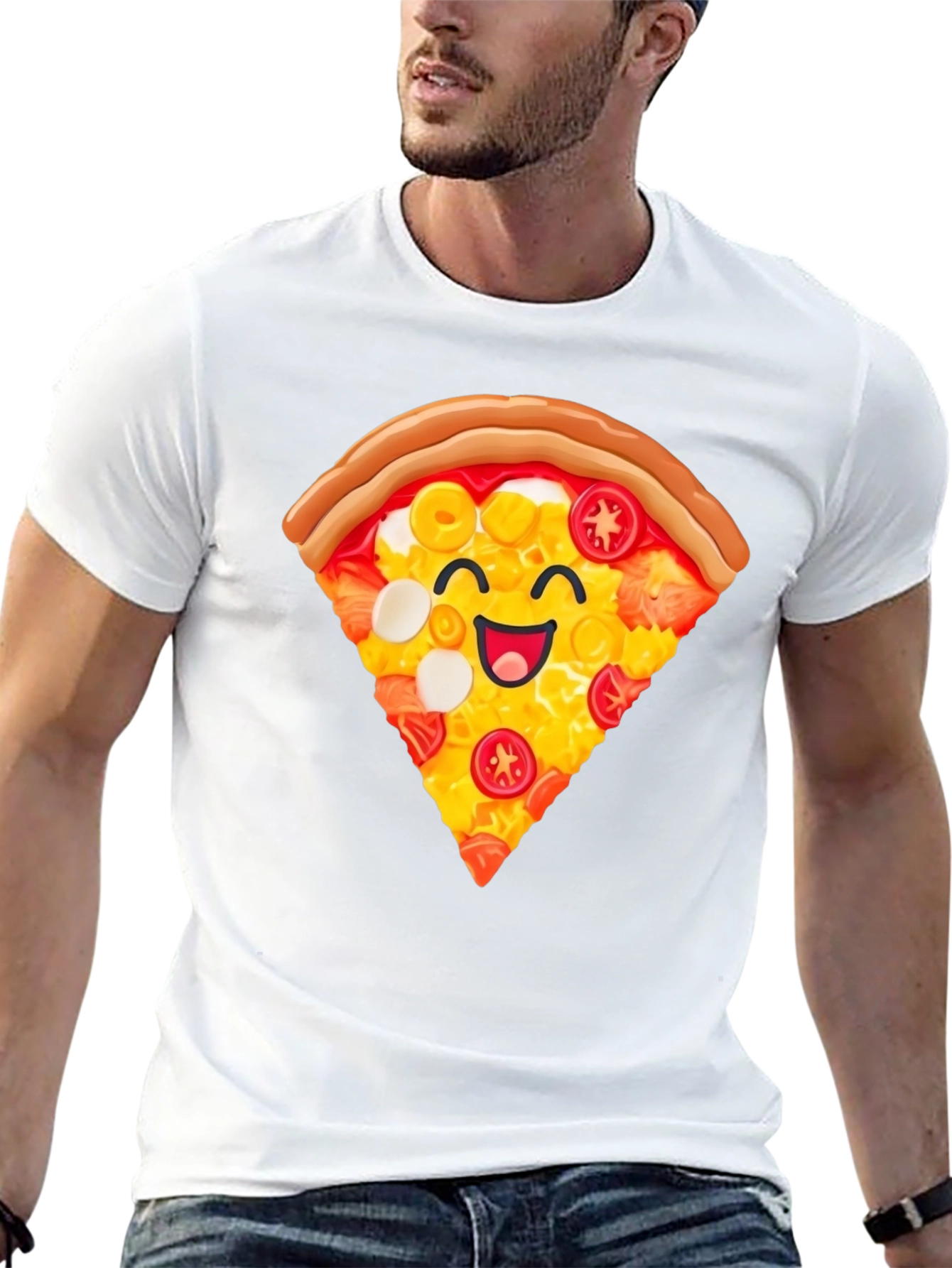 Pizza Slice Graphic T-Shirt - Unisex Casual Tee