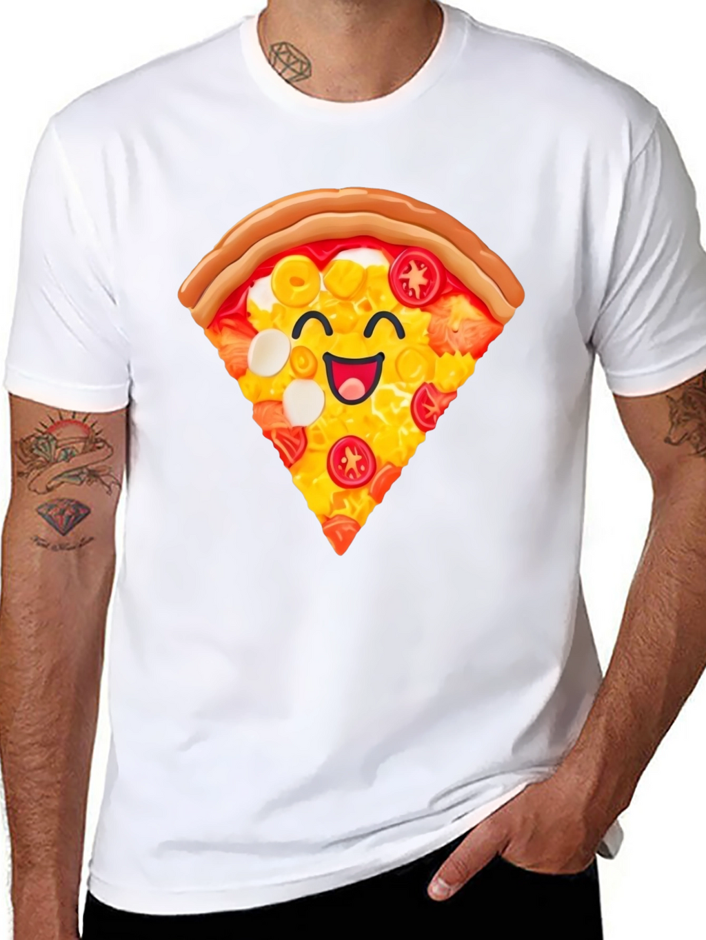 Pizza Slice Graphic T-Shirt - Unisex Casual Tee