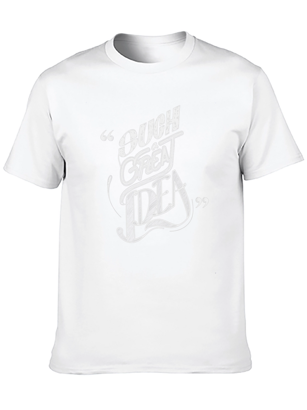 Ouch Great Idea Graphic T-Shirt - Unisex Black Tee