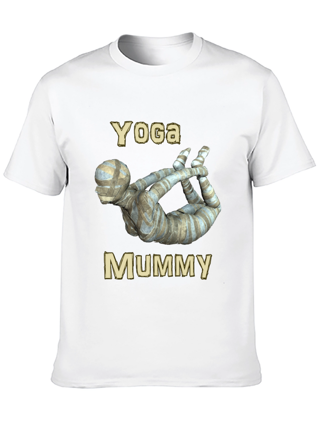 Yoga Mummy Graphic Tee - Funny Halloween Shirt