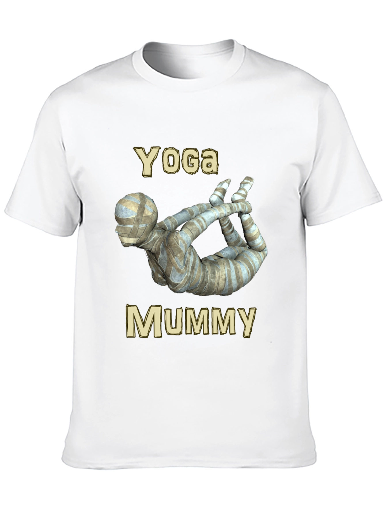 Yoga Mummy Graphic Tee - Funny Halloween Shirt