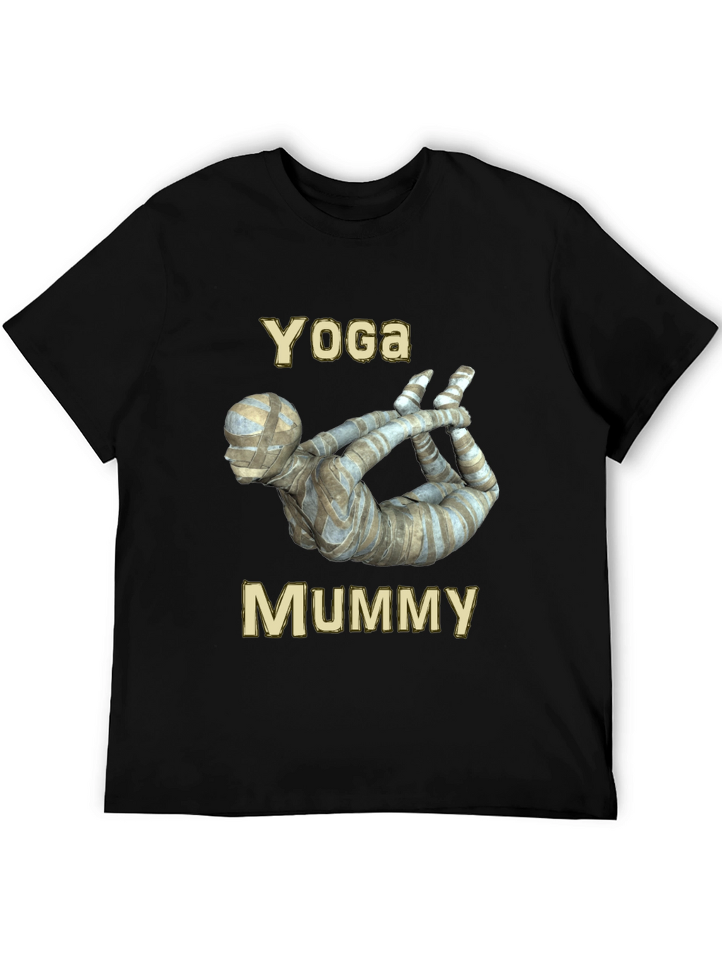 Yoga Mummy Graphic Tee - Funny Halloween Shirt