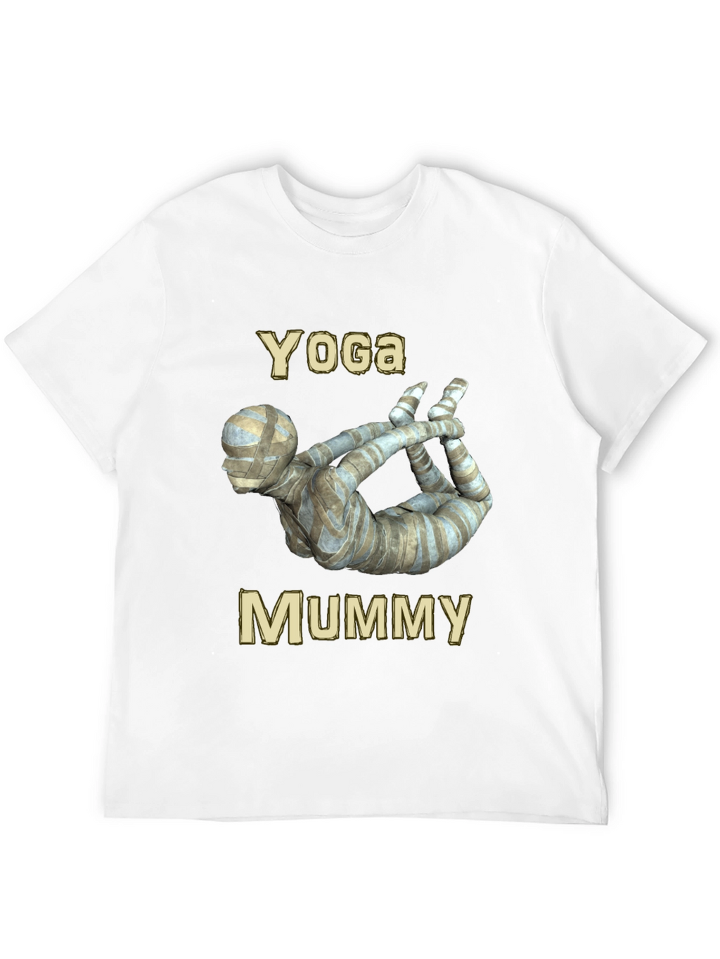 Yoga Mummy Graphic Tee - Funny Halloween Shirt