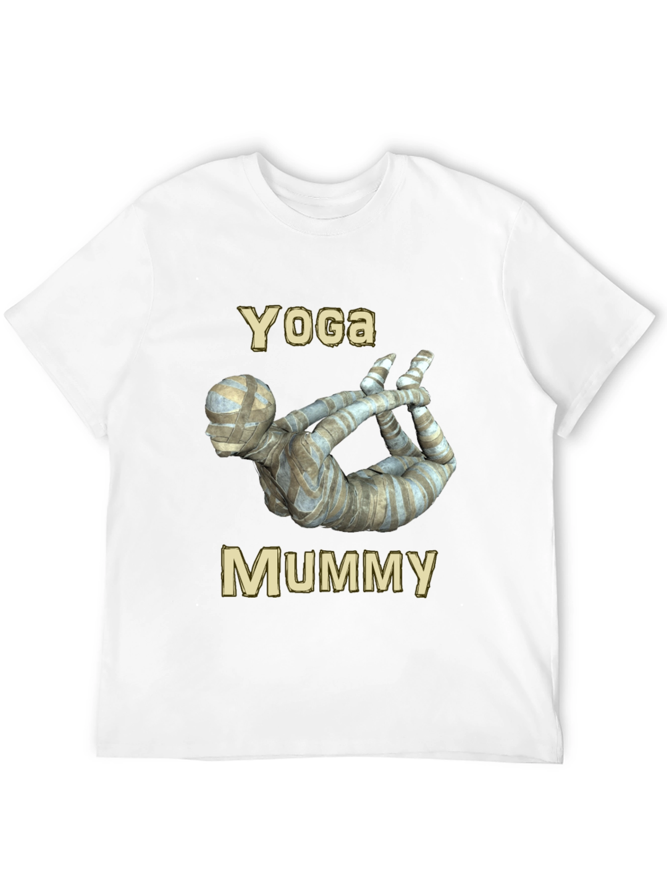 Yoga Mummy Graphic Tee - Funny Halloween Shirt