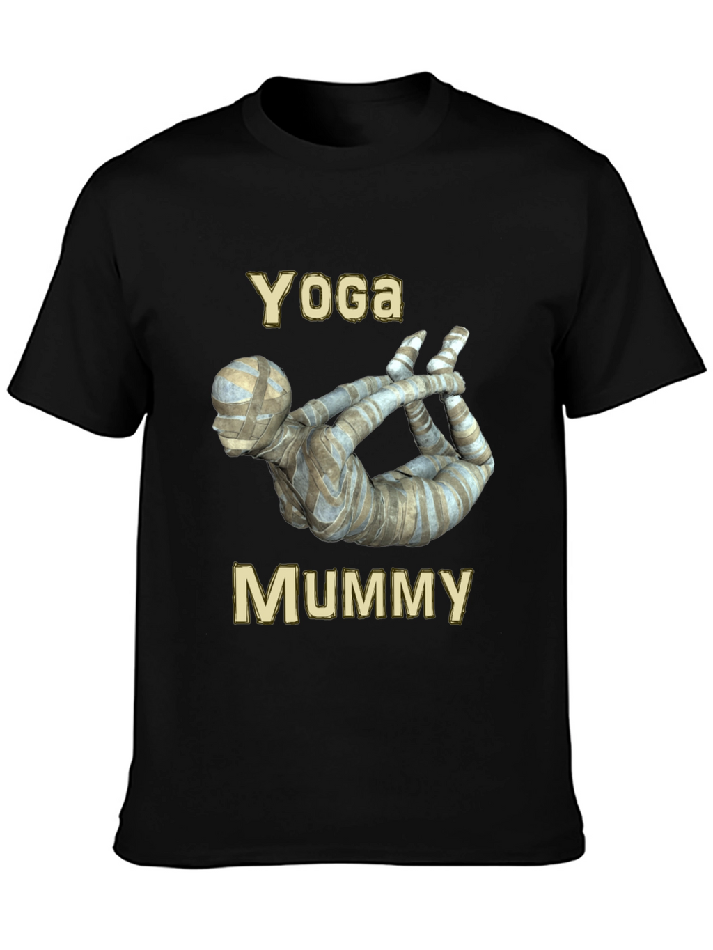 Yoga Mummy Graphic Tee - Funny Halloween Shirt