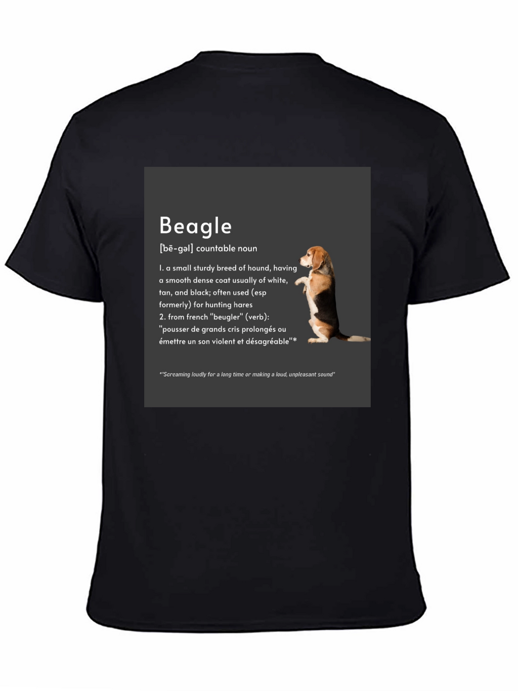 Beagle Definition T-Shirt: Hound Breed Tee