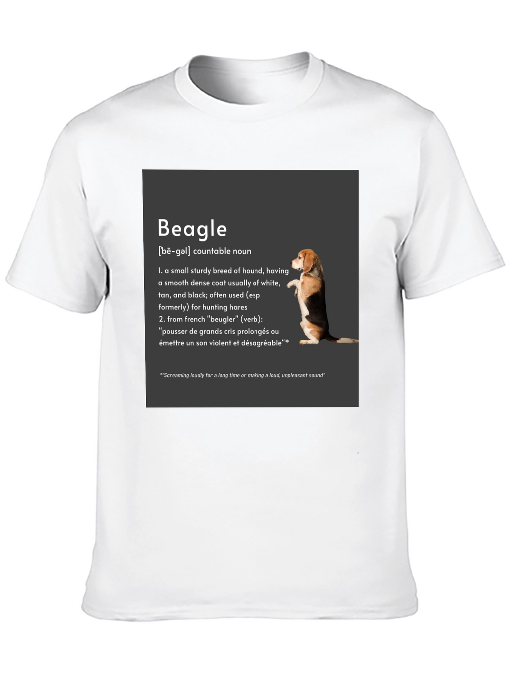 Beagle Definition T-Shirt: Hound Breed Tee