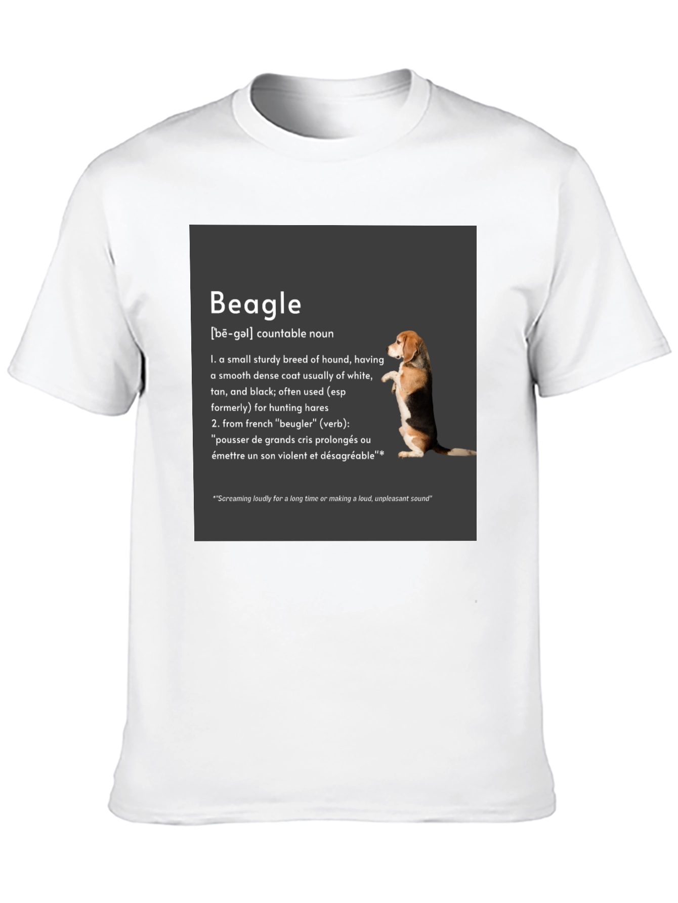 Beagle Definition T-Shirt: Hound Breed Tee