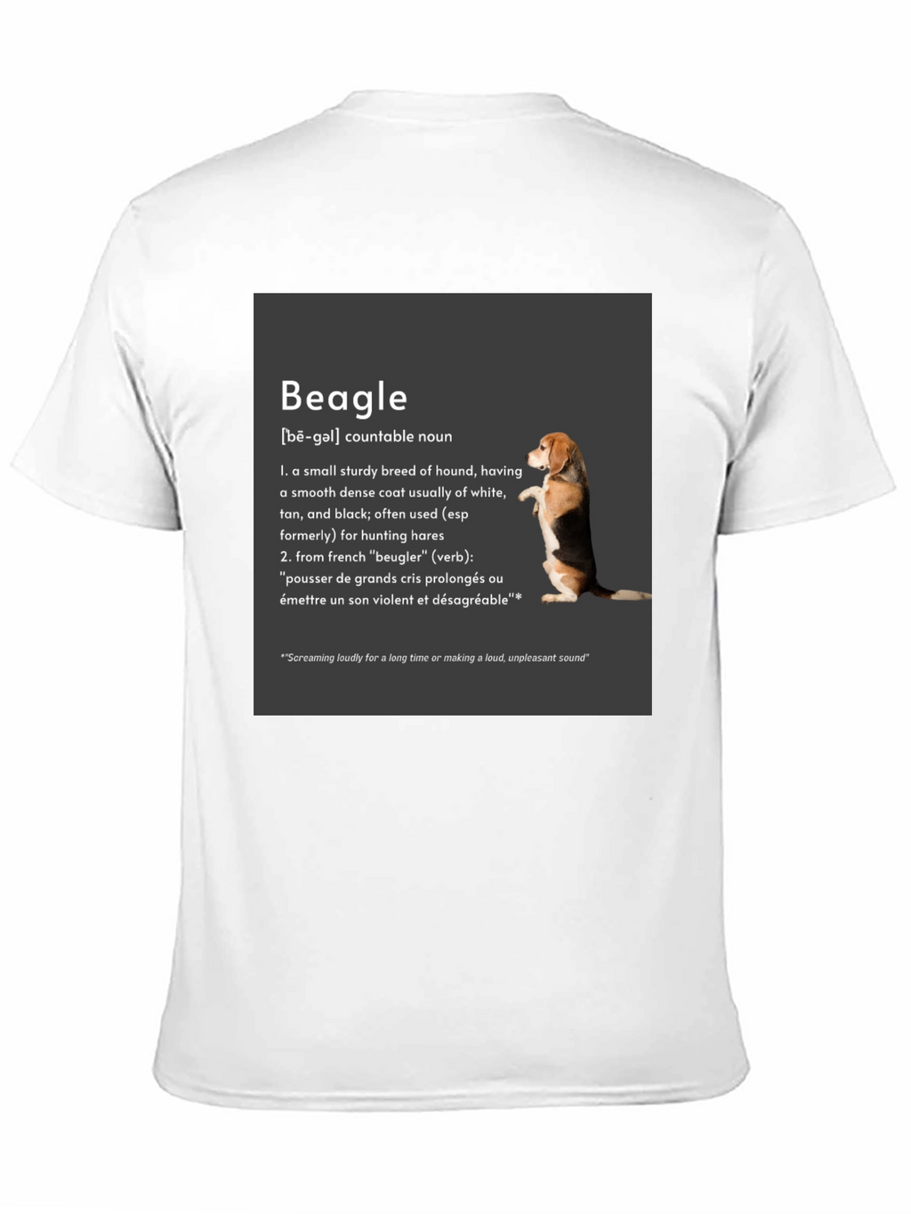 Beagle Definition T-Shirt: Hound Breed Tee