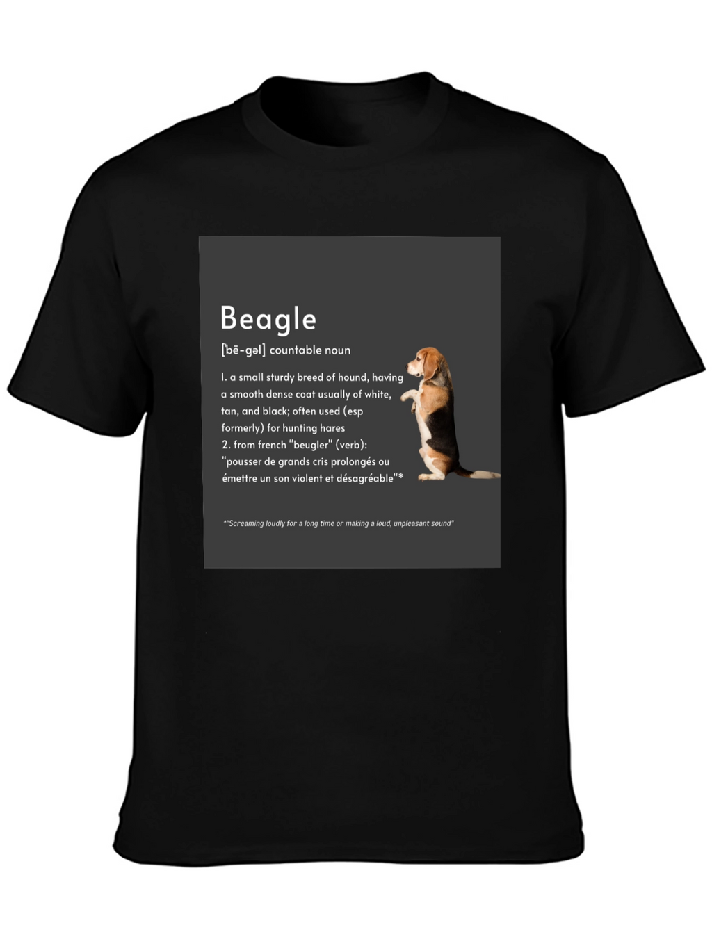 Beagle Definition T-Shirt: Hound Breed Tee