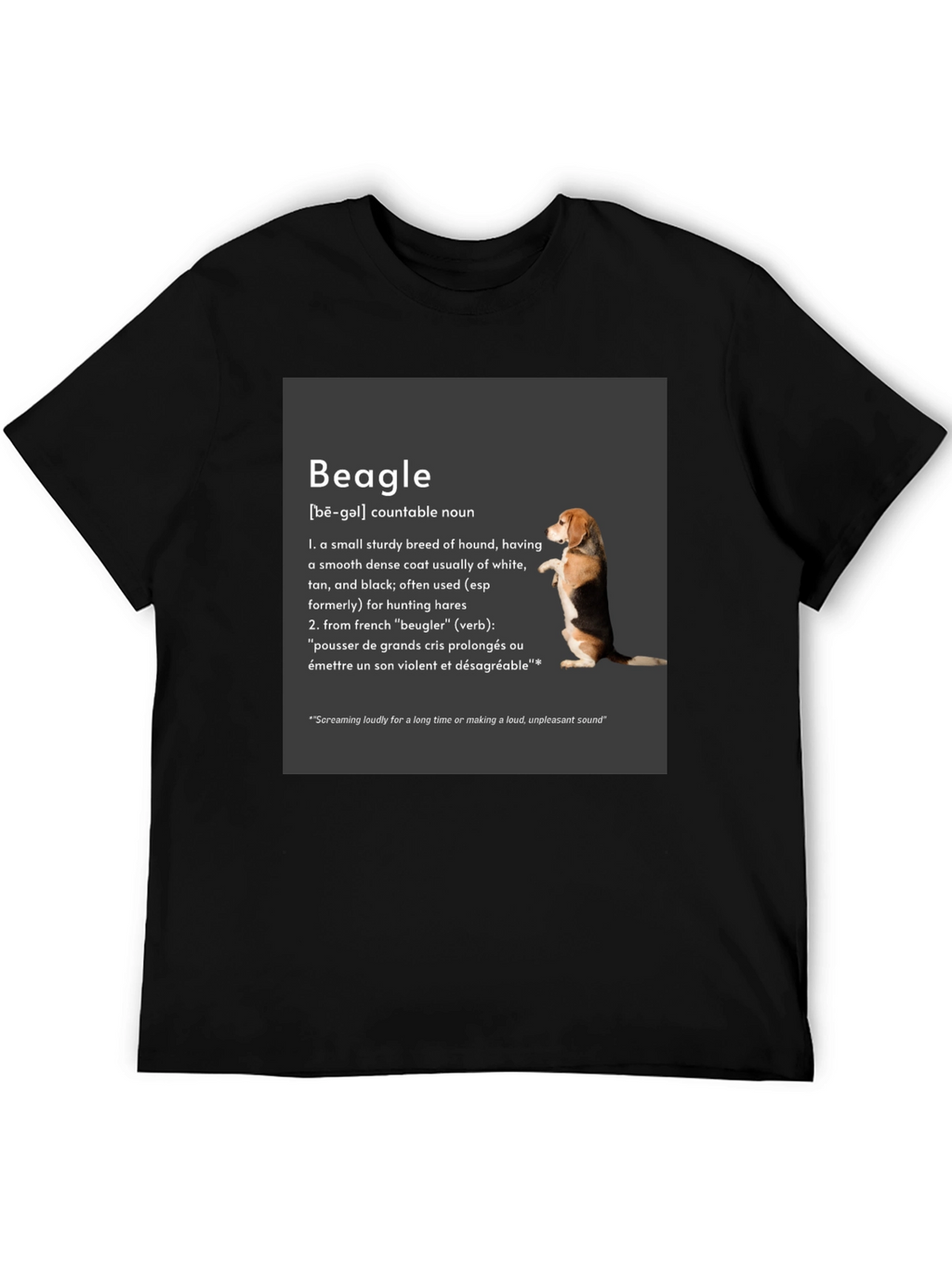 Beagle Definition T-Shirt: Hound Breed Tee