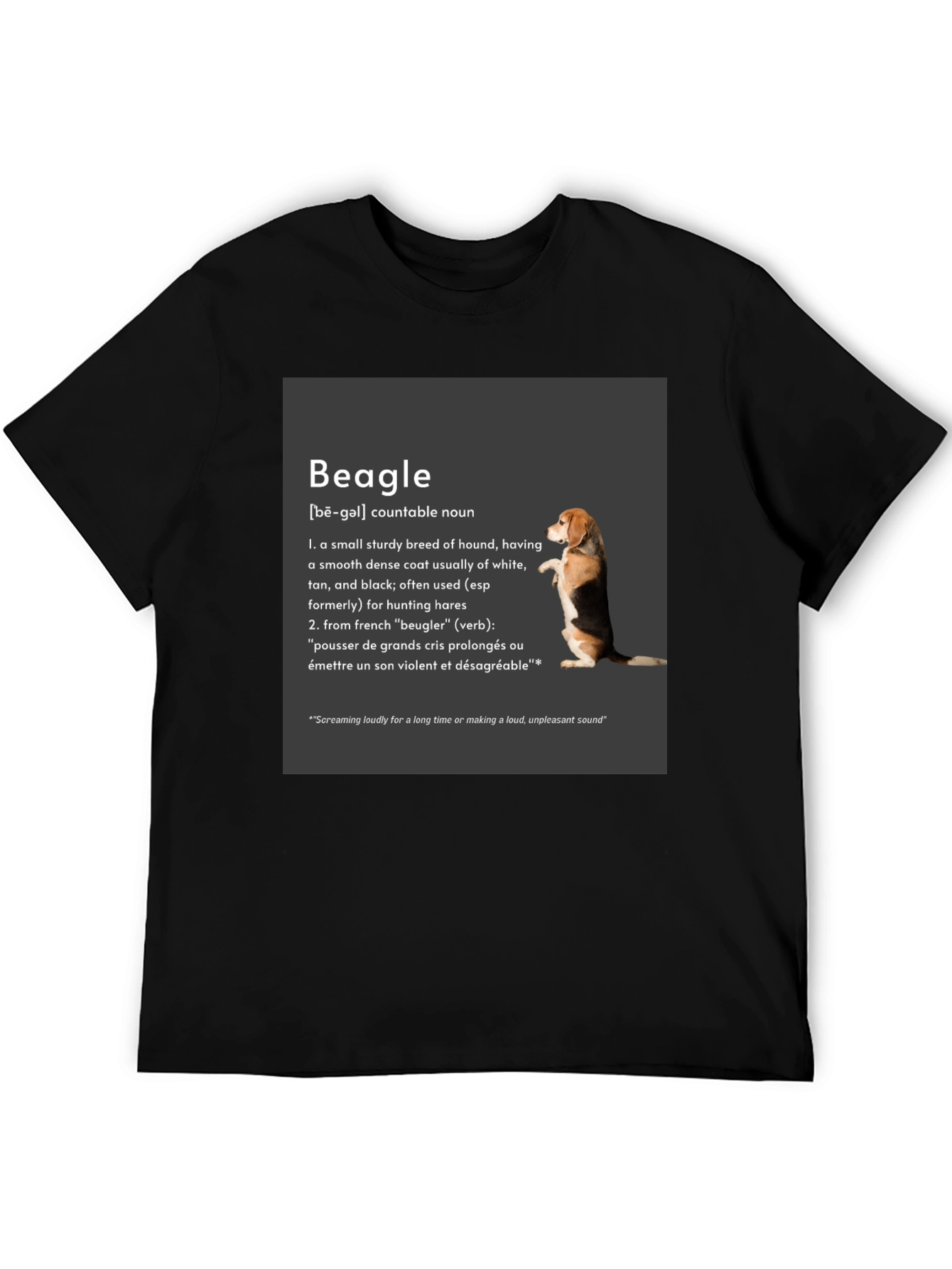Beagle Definition T-Shirt: Hound Breed Tee