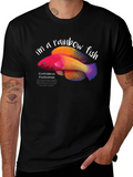 Rainbow Fish Graphic T-Shirt - Marine Life Tee