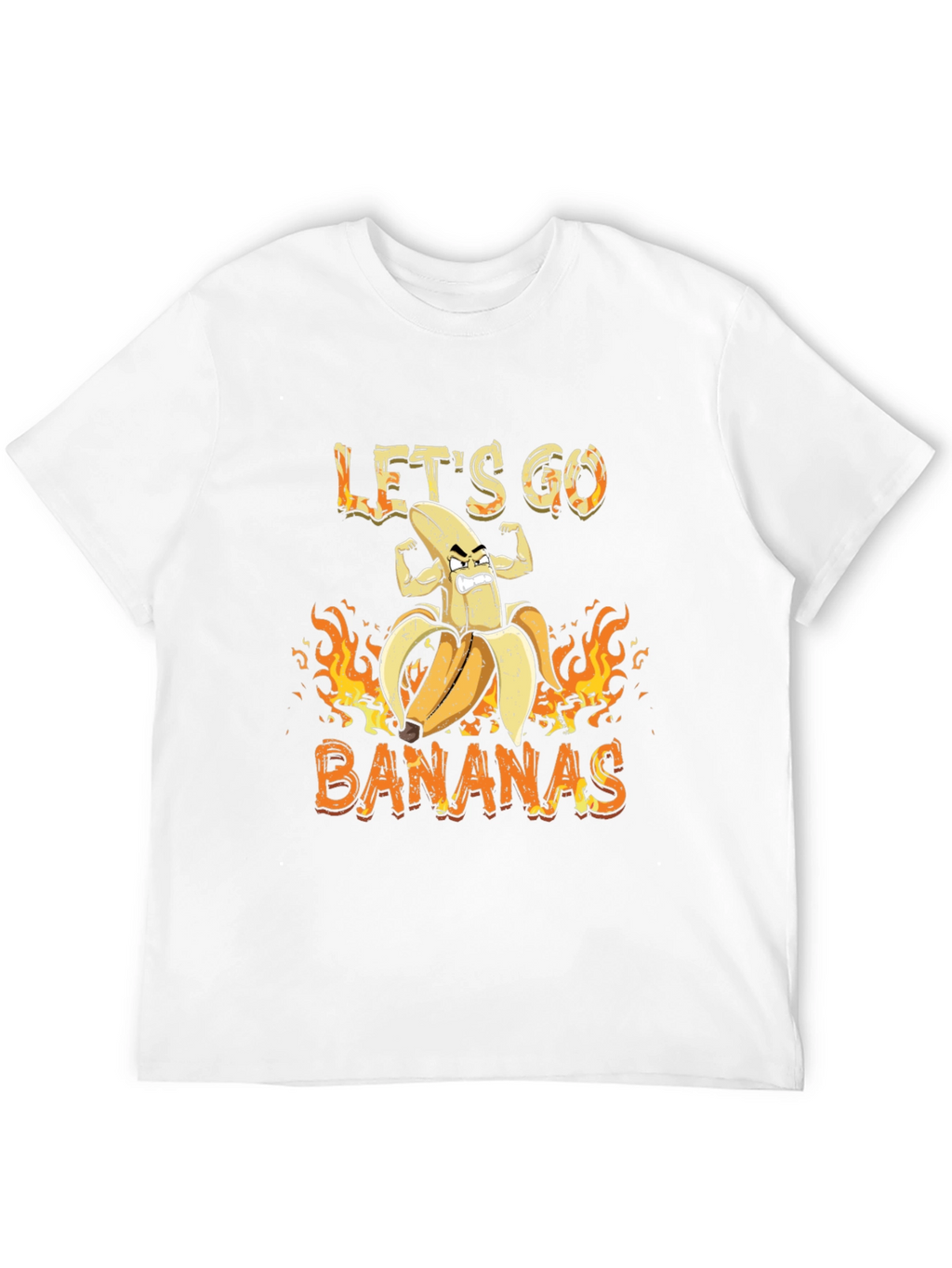 Lets Go Bananas Graphic Tee - Black Cotton T-Shirt