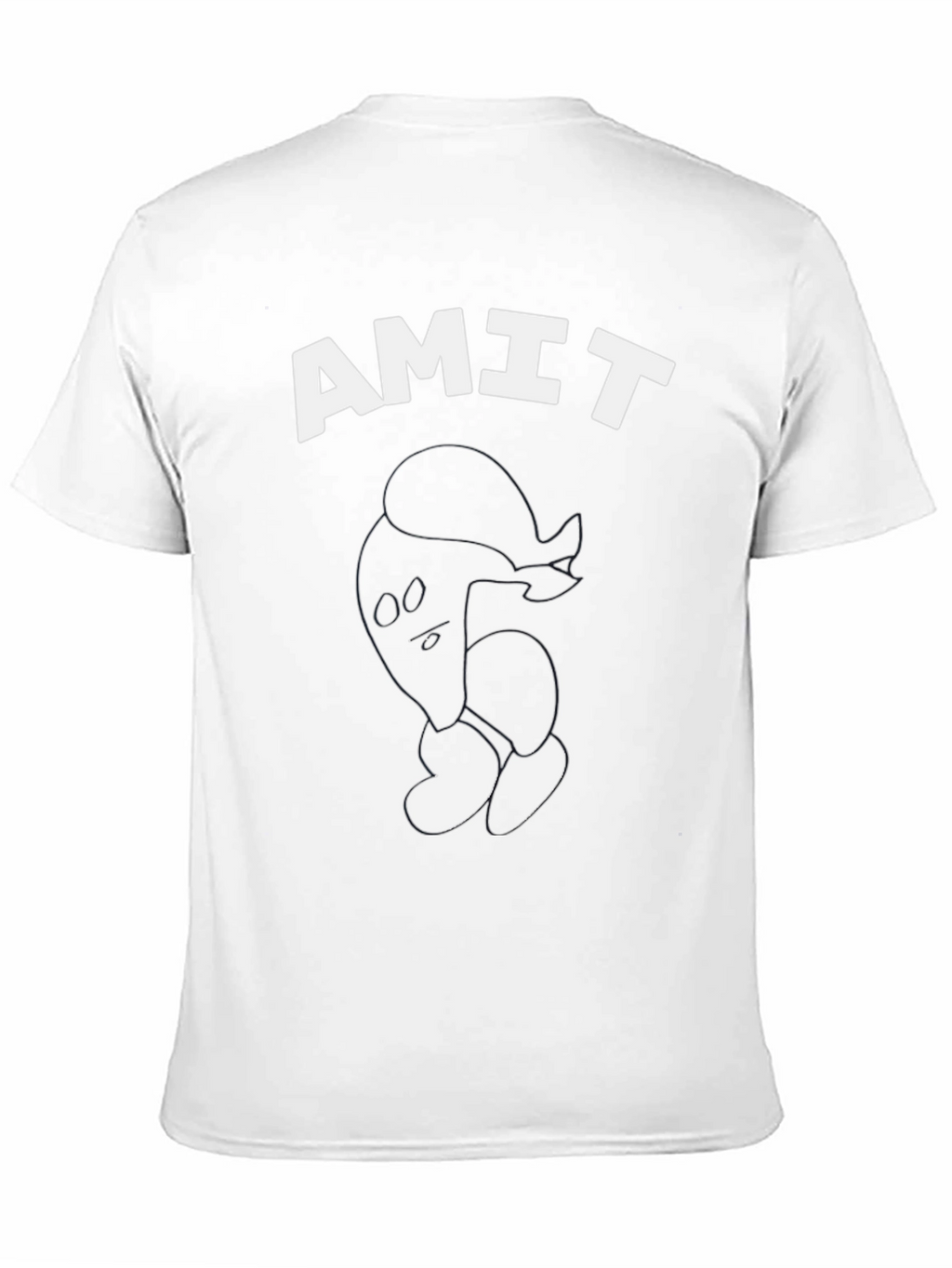 Mens Black AMIT Graphic T-Shirt