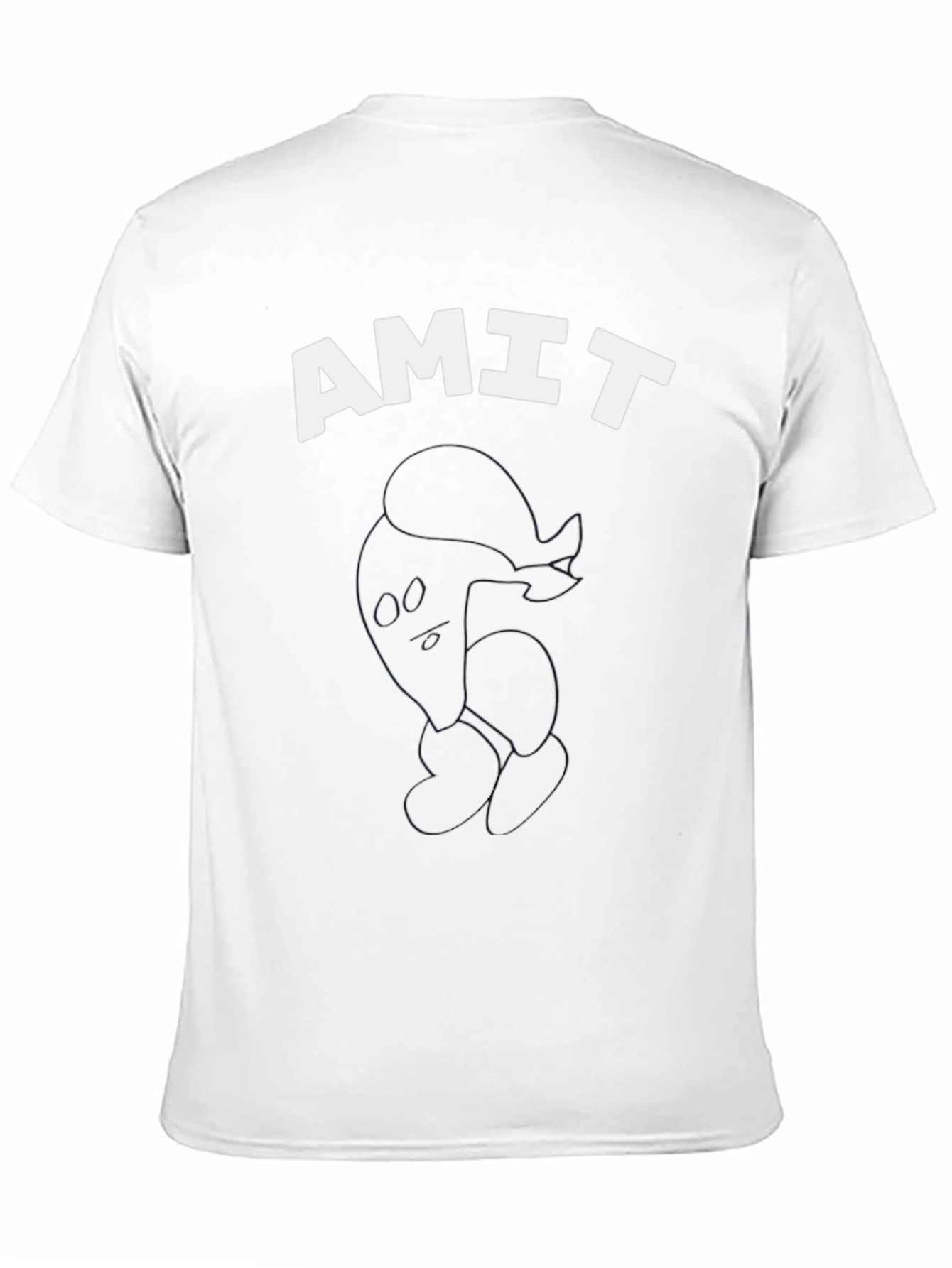 Mens Black AMIT Graphic T-Shirt