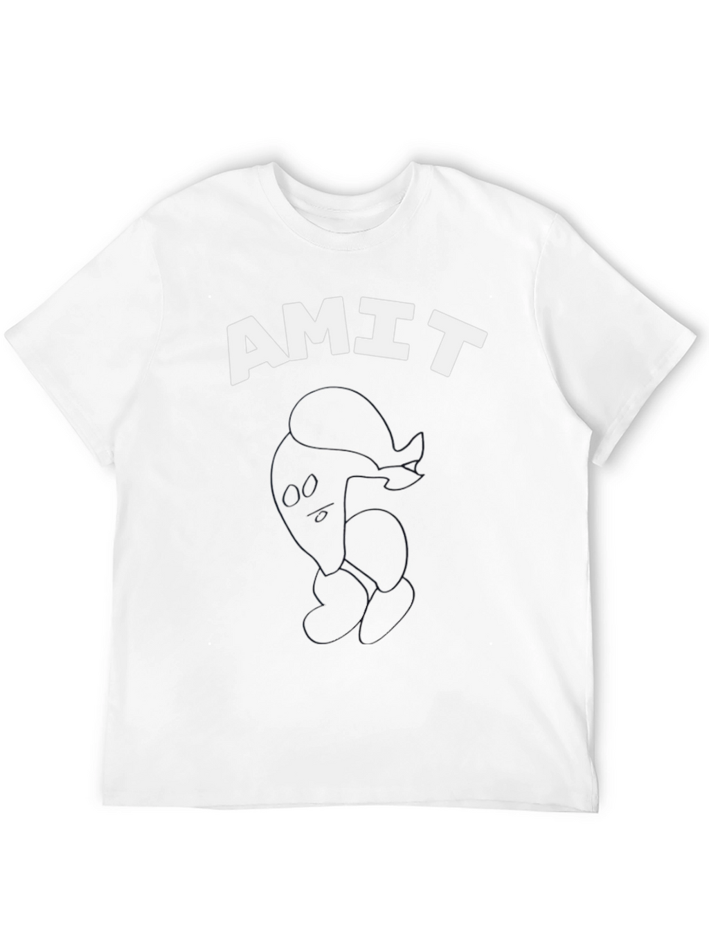Mens Black AMIT Graphic T-Shirt