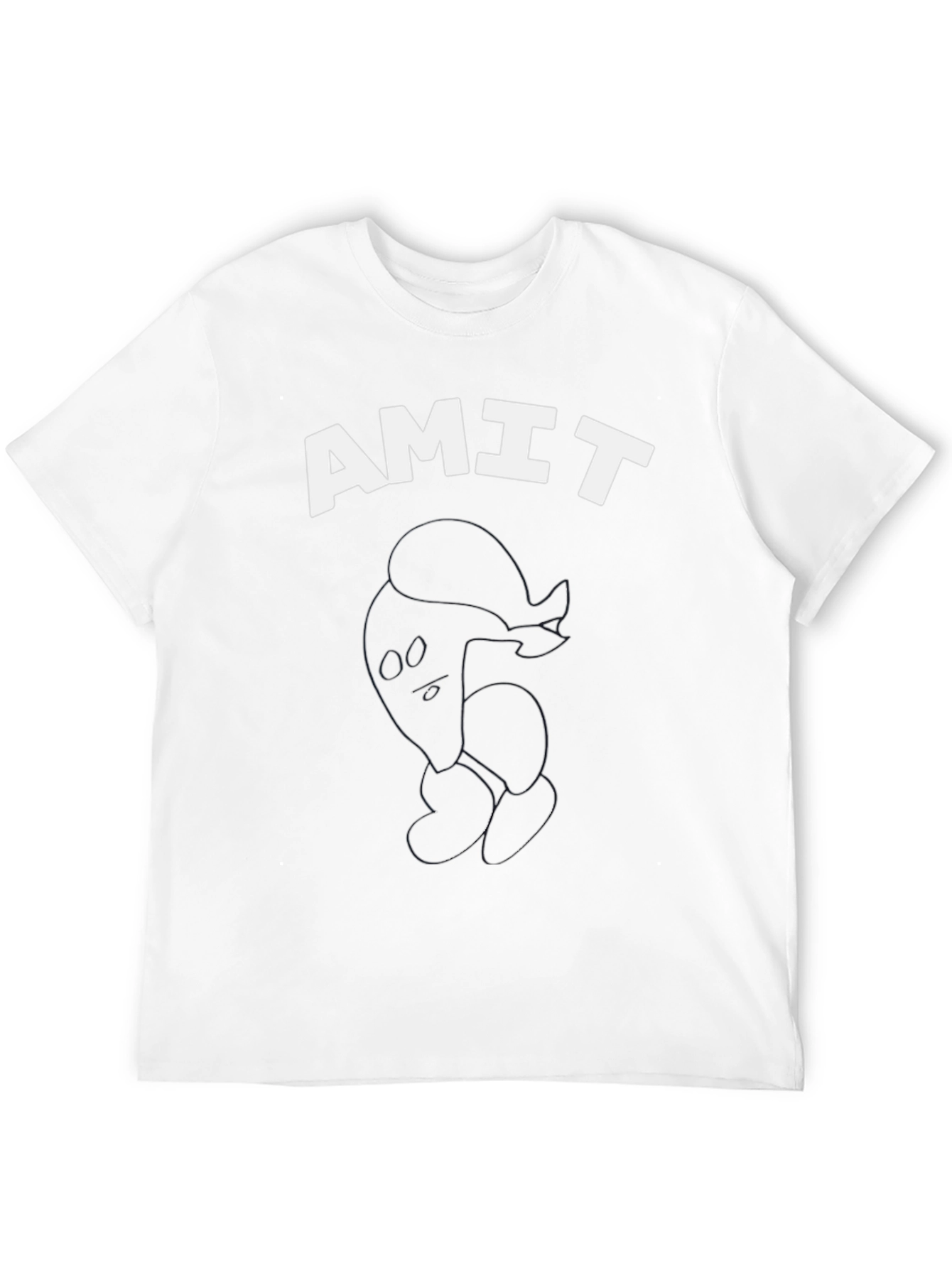 Mens Black AMIT Graphic T-Shirt