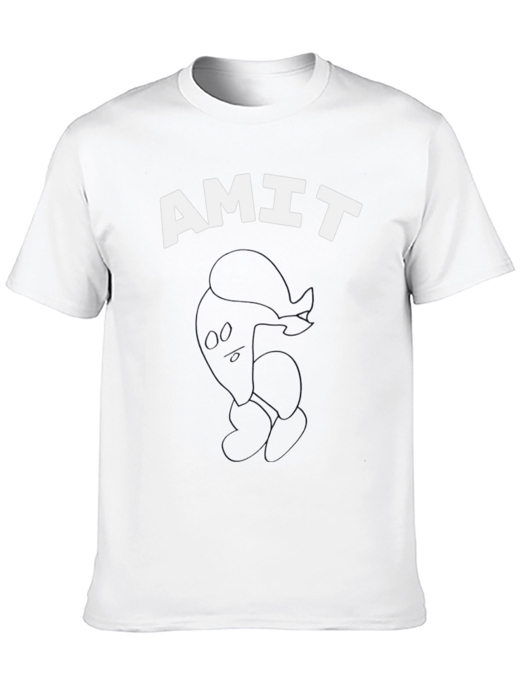 Mens Black AMIT Graphic T-Shirt