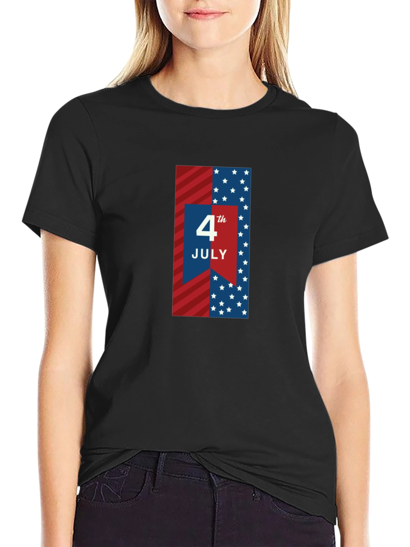 4th of July Patriotic Graphic T-Shirt
