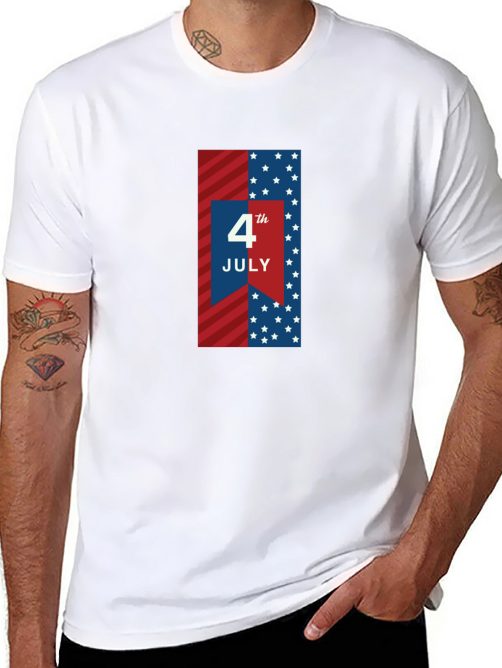 4th of July Patriotic Graphic T-Shirt