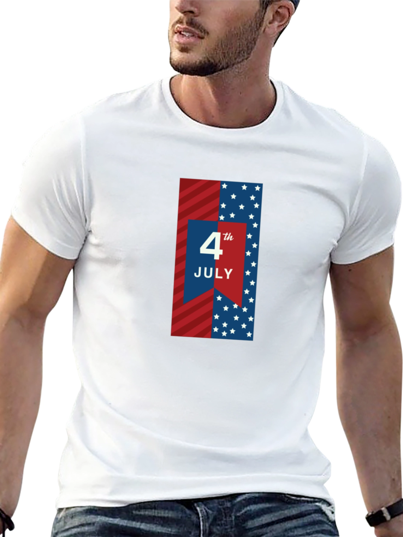 4th of July Patriotic Graphic T-Shirt