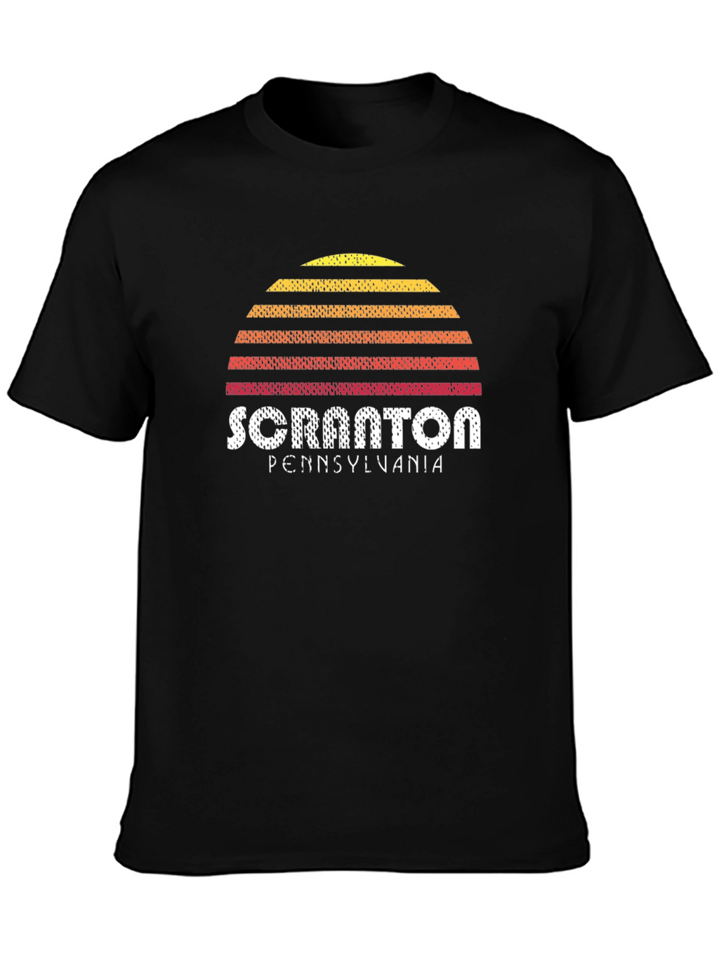 Scranton Pennsylvania Sunset Graphic Tee - Black