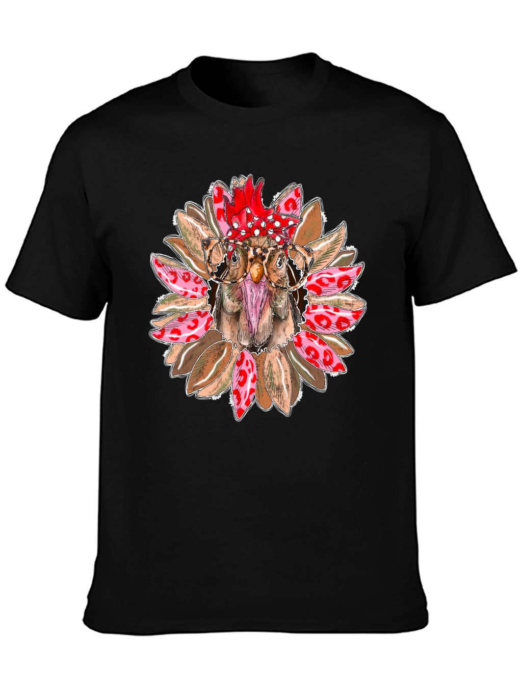Funny Chicken with Glasses T-Shirt