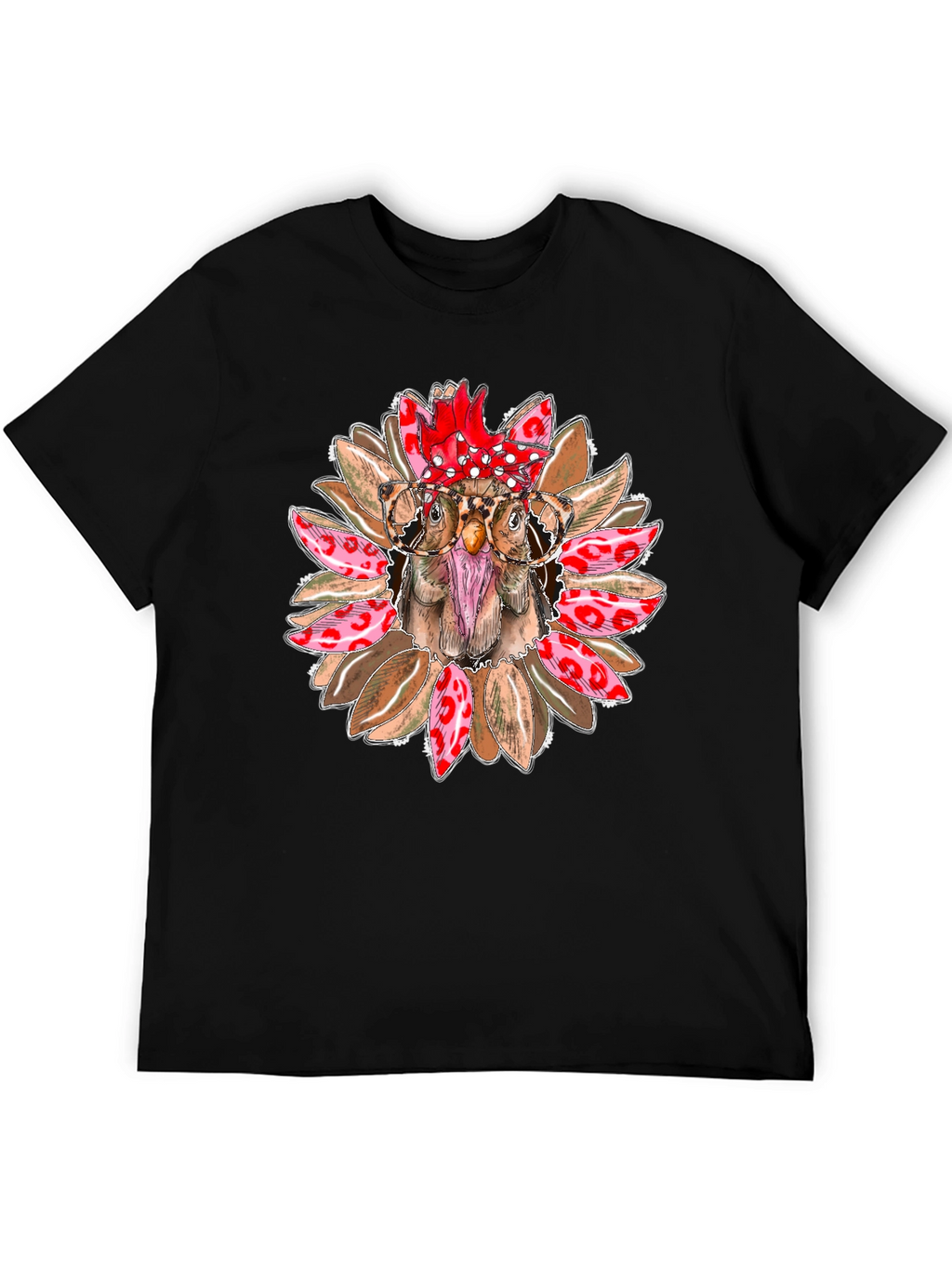 Funny Chicken with Glasses T-Shirt