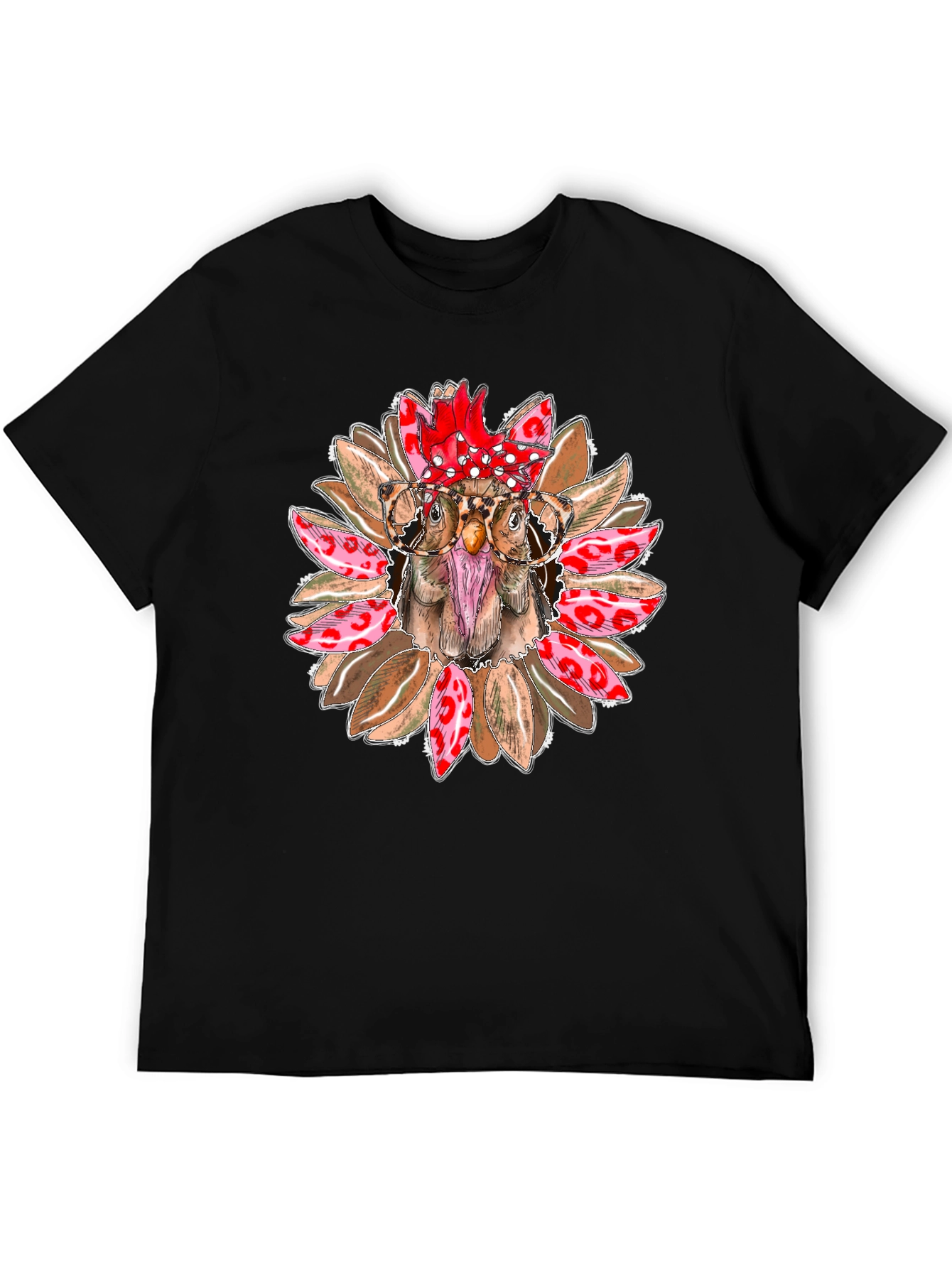 Funny Chicken with Glasses T-Shirt