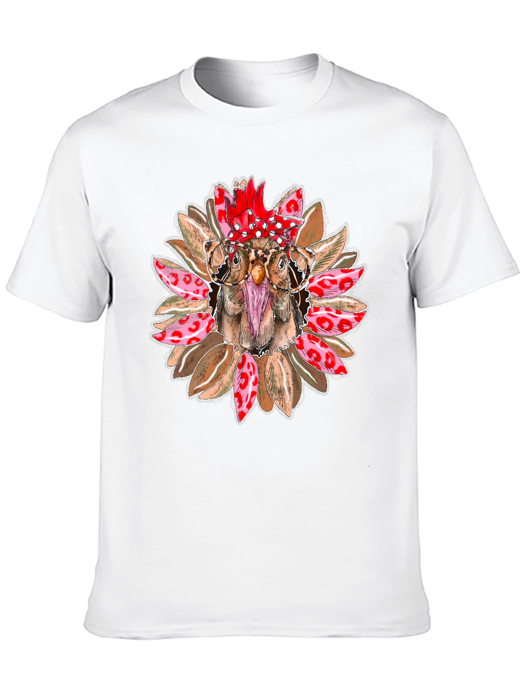 Funny Chicken with Glasses T-Shirt