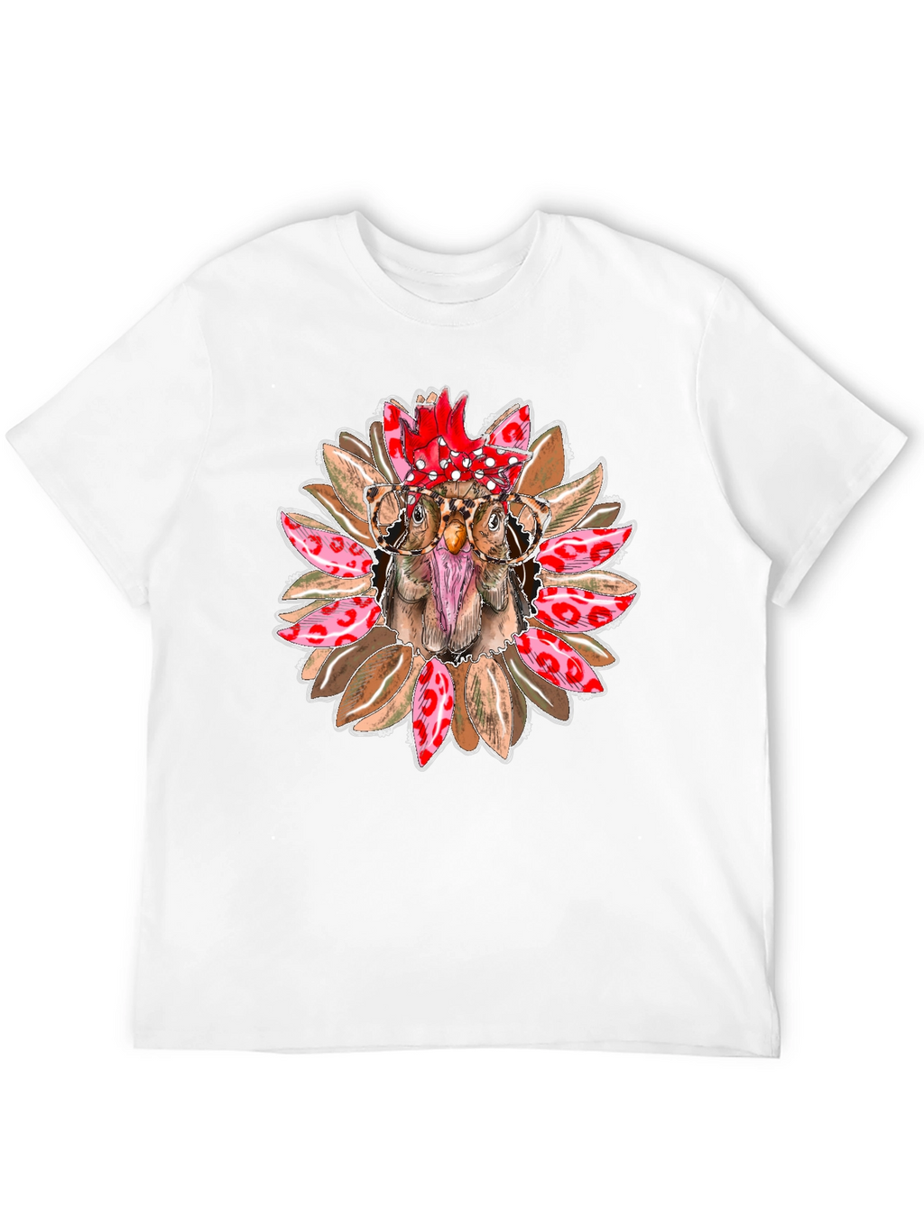 Funny Chicken with Glasses T-Shirt