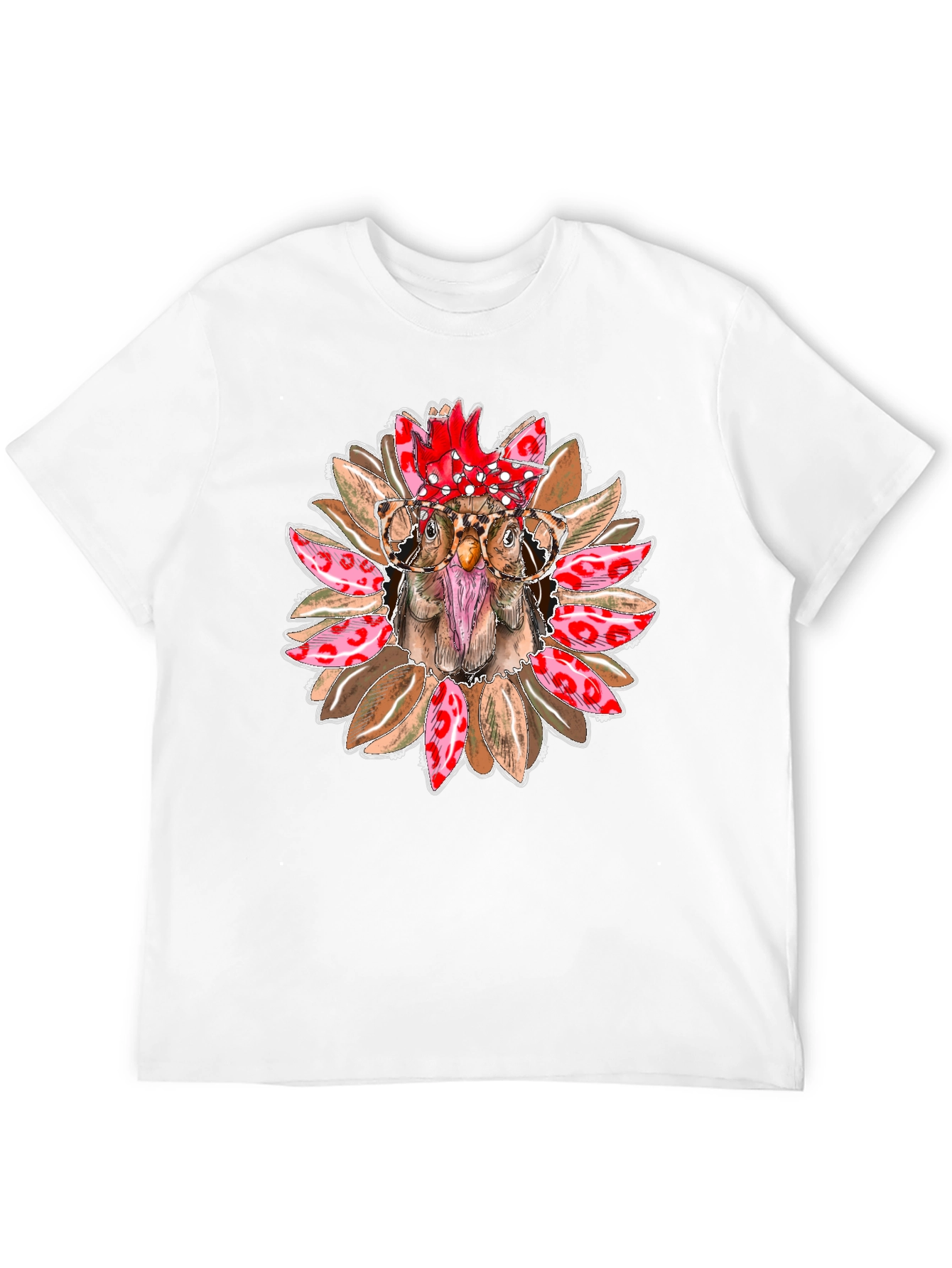 Funny Chicken with Glasses T-Shirt