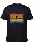 Skateboard Heartbeat T-Shirt - Retro Style