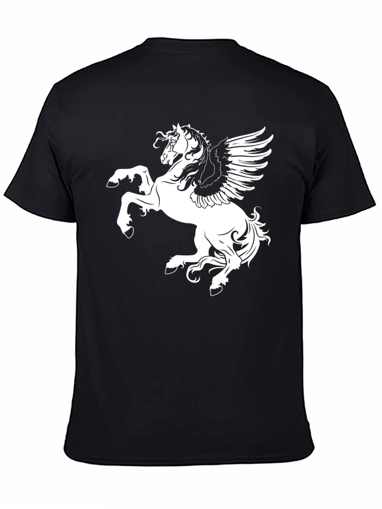 Pegasus Graphic Tee - Black Cotton