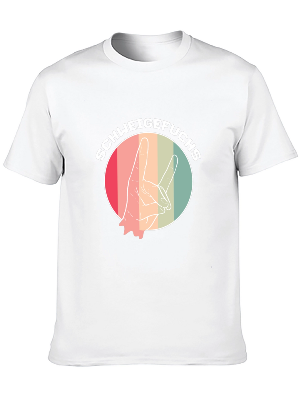 Schweigefuchs Graphic Tee - Retro Style