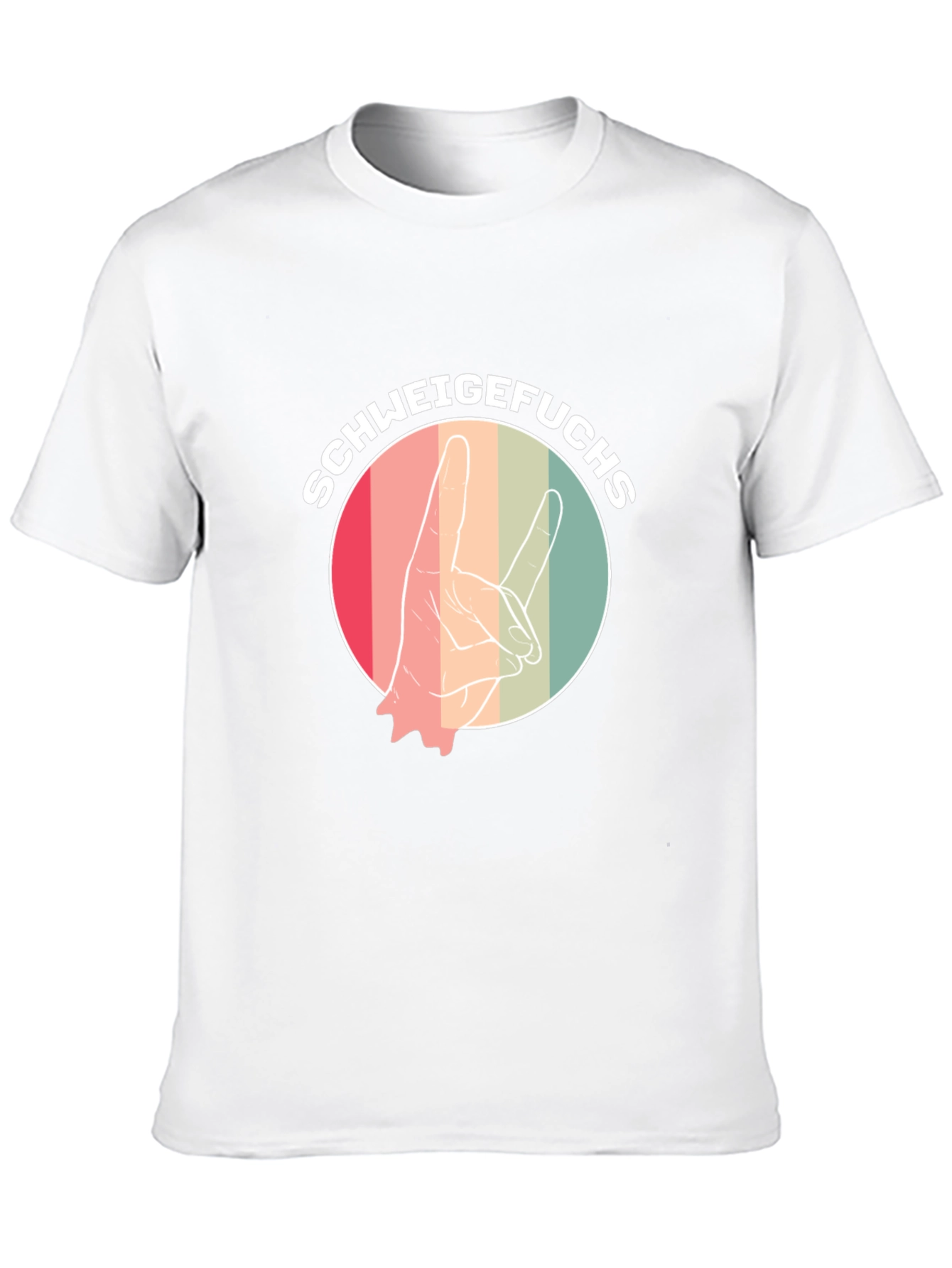 Schweigefuchs Graphic Tee - Retro Style