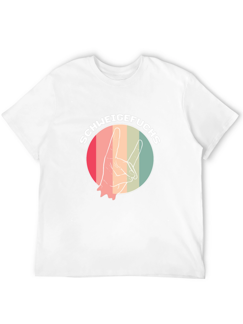 Schweigefuchs Graphic Tee - Retro Style