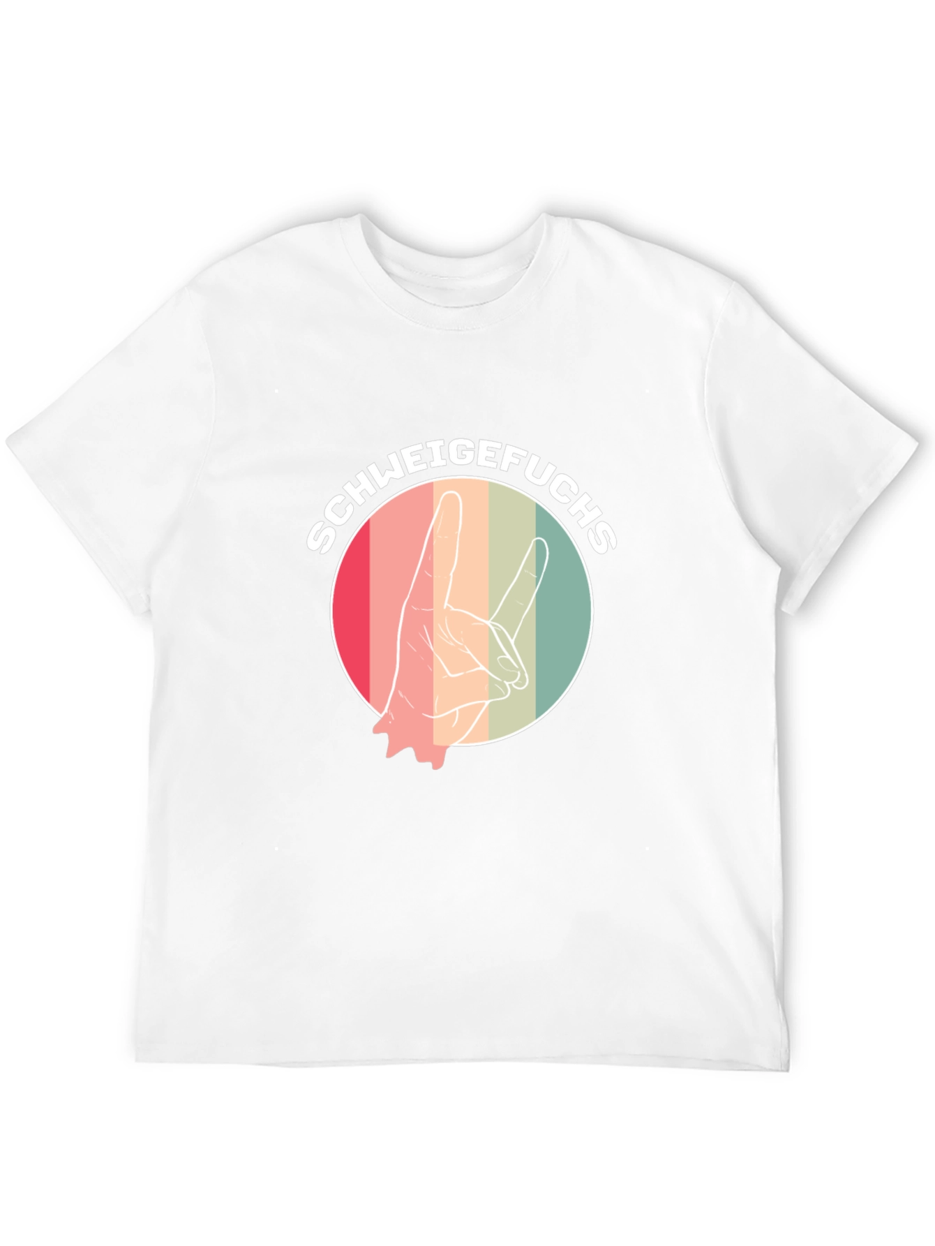 Schweigefuchs Graphic Tee - Retro Style