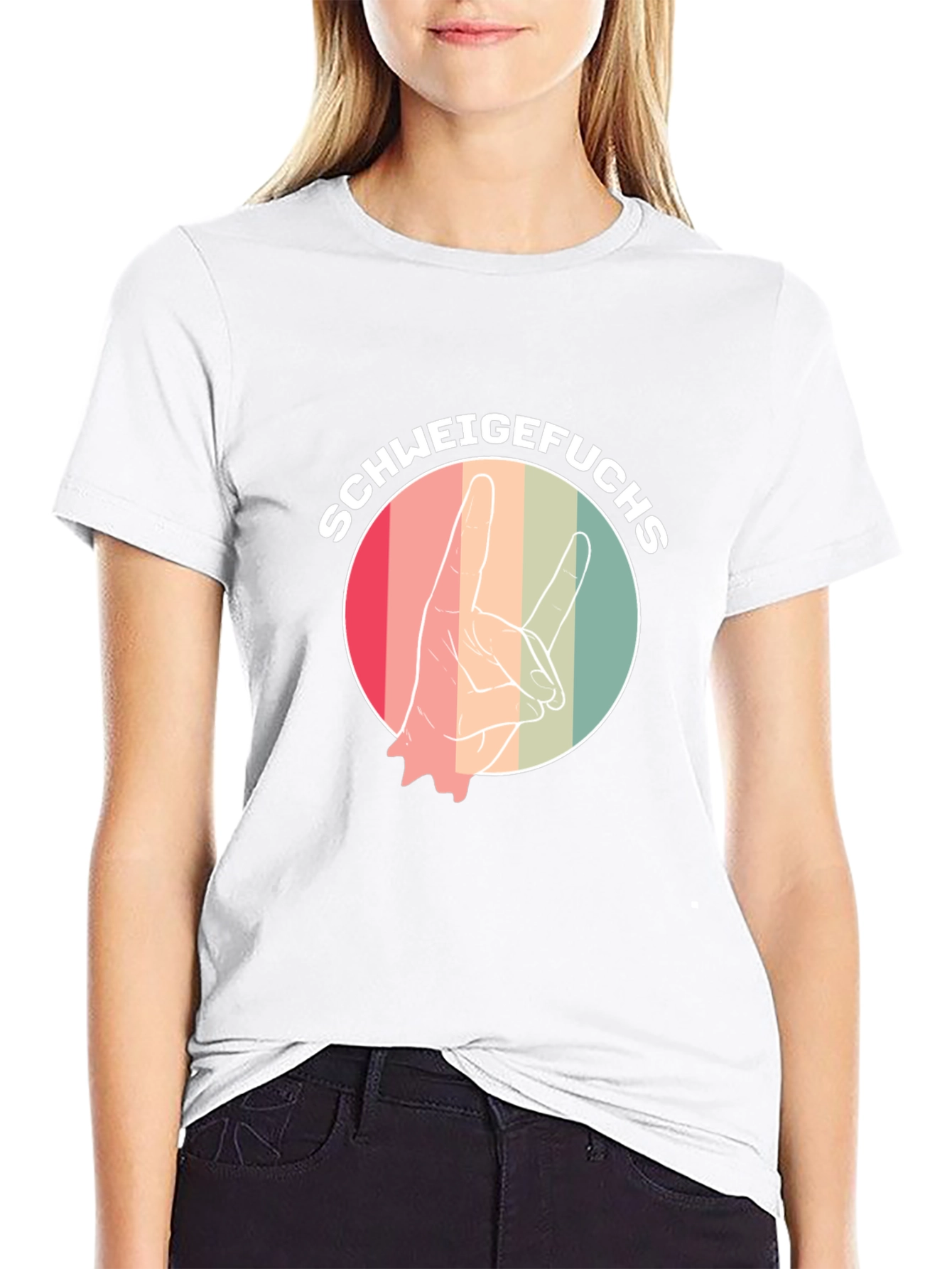 Schweigefuchs Graphic Tee - Retro Style