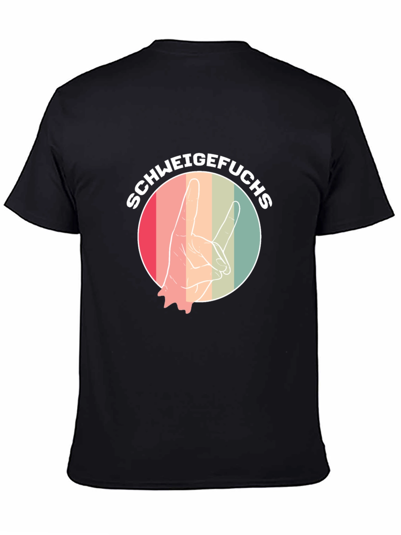 Schweigefuchs Graphic Tee - Retro Style