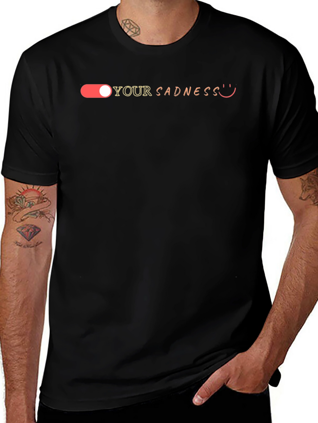 Turn Off Your Sadness T-Shirt - Black